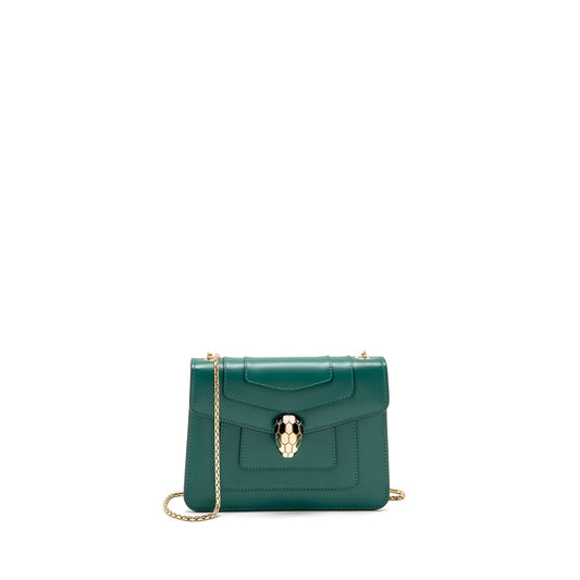 Bvlgari Serpenti forever crossbody bag calfskin green GHW