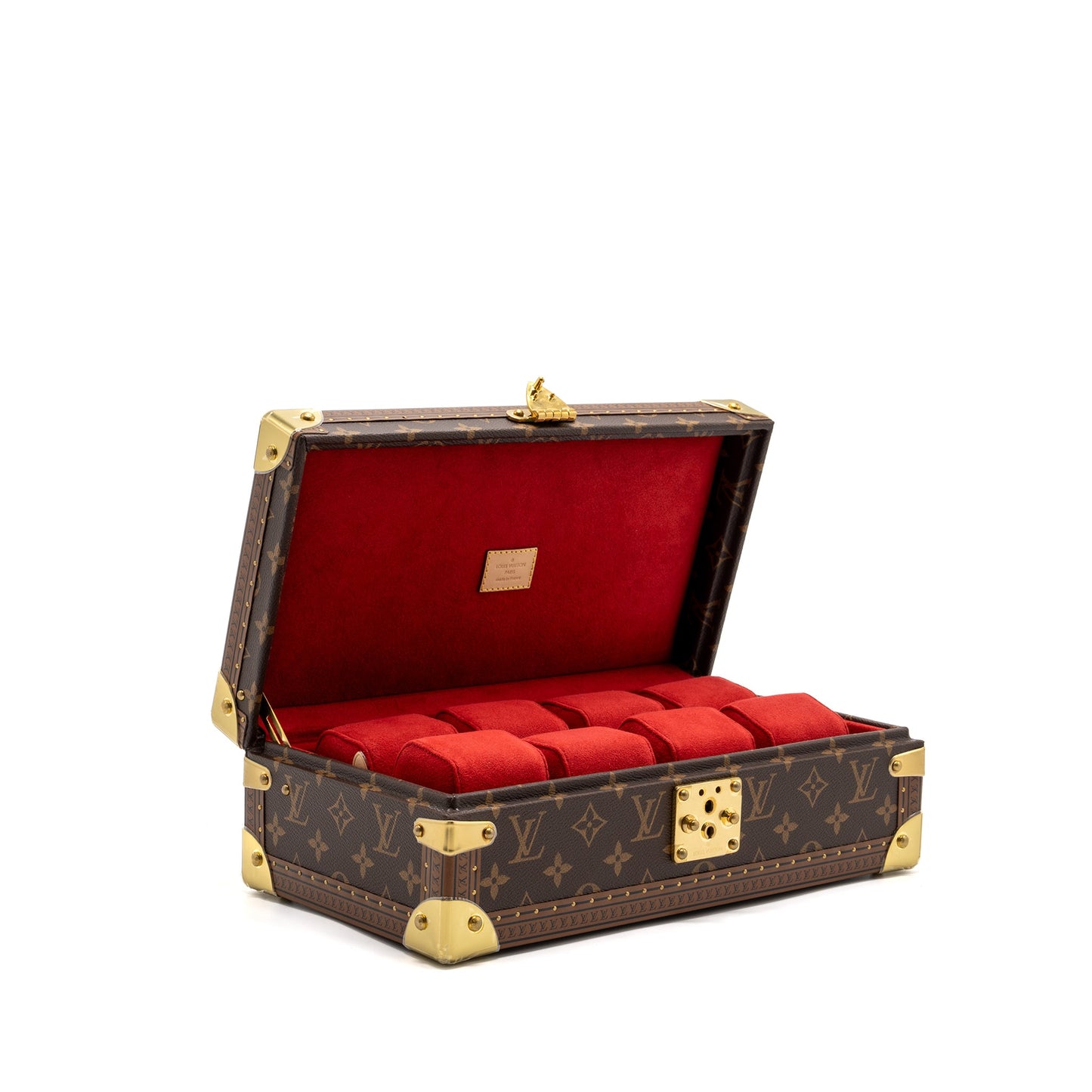 Louis Vuitton conffret 8 Montres monogram canvas rouge fusion GHW