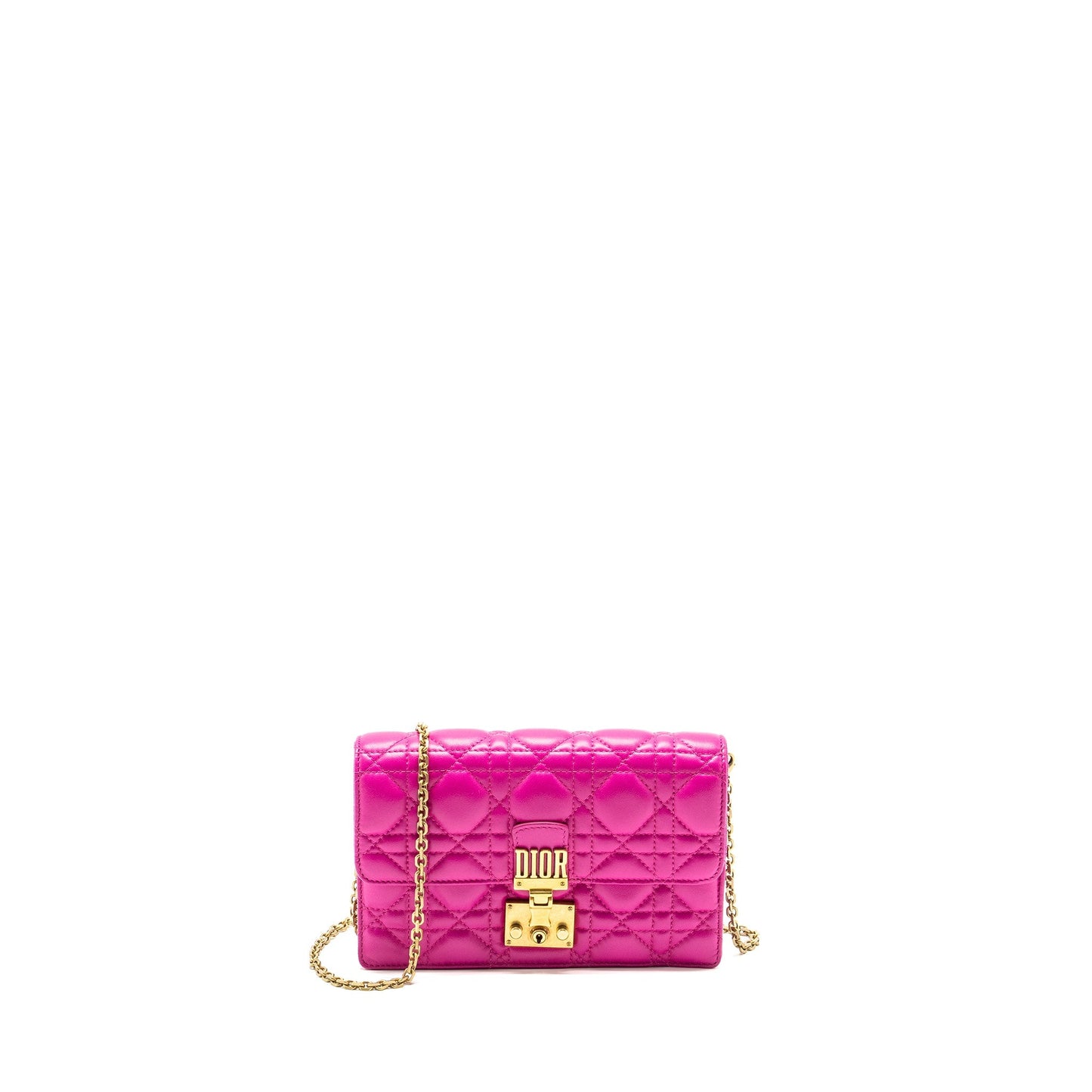Luxury Dior Luxury Dioraddict Wallet On Chain Lambskin Pink GHW