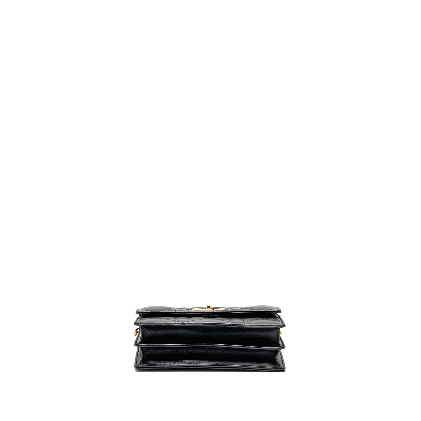 Dior Miss Caro Mini Bag with Chain Lambskin Black Multicolour Hardware