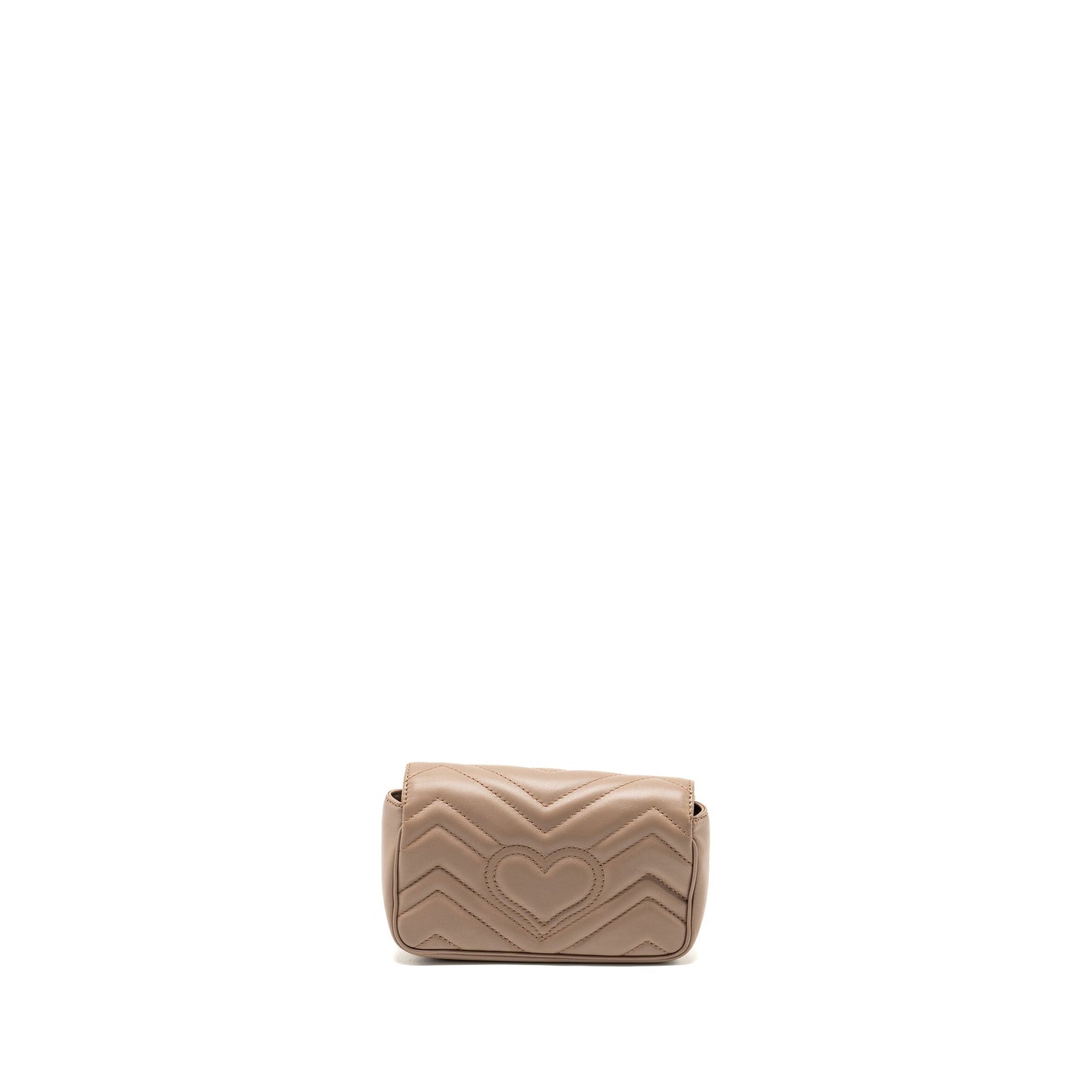 Gucci super mini GG marmont bag calfskin beige GHW