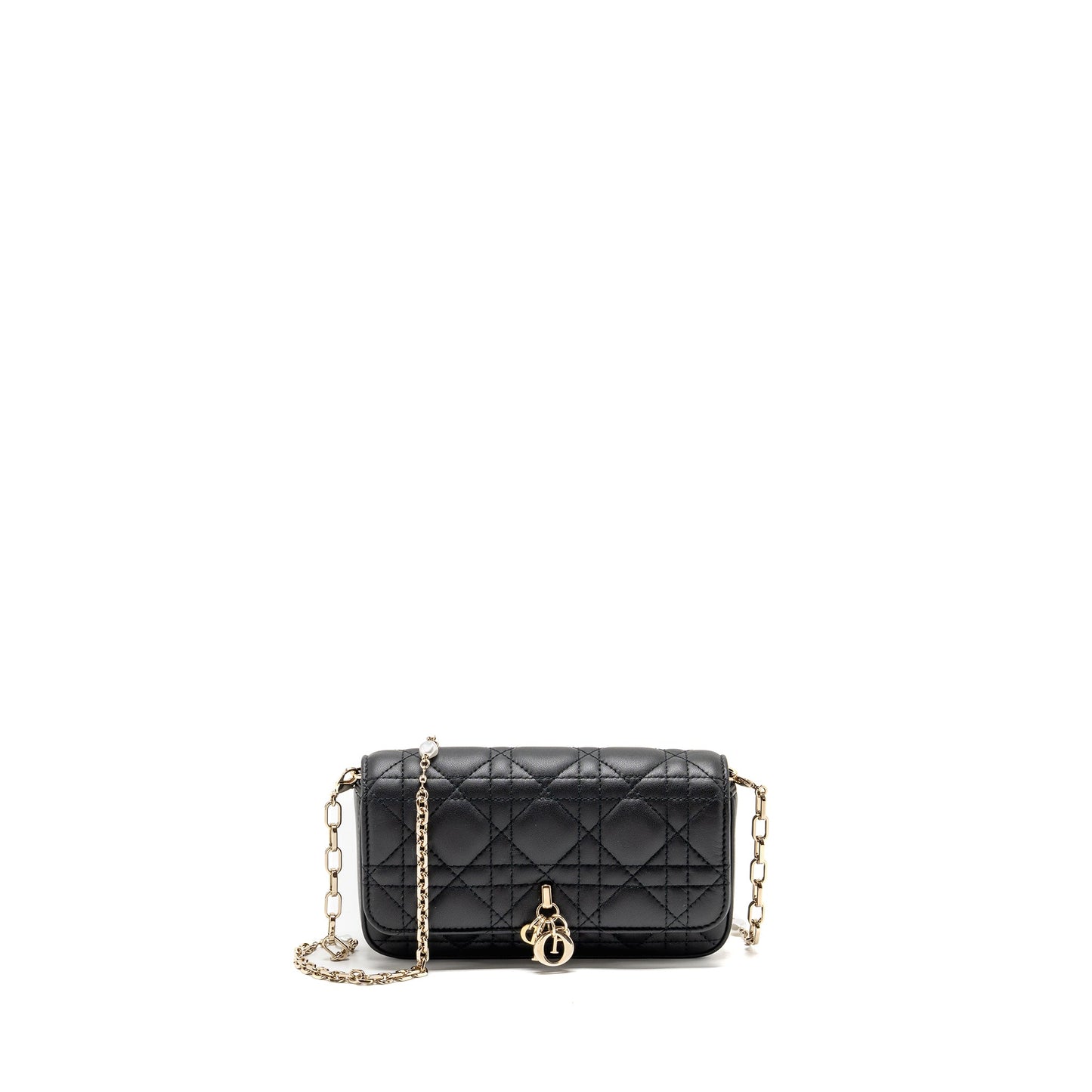 Dior My Dior - Dior Talk Phone Pouch lambskin black LGHW