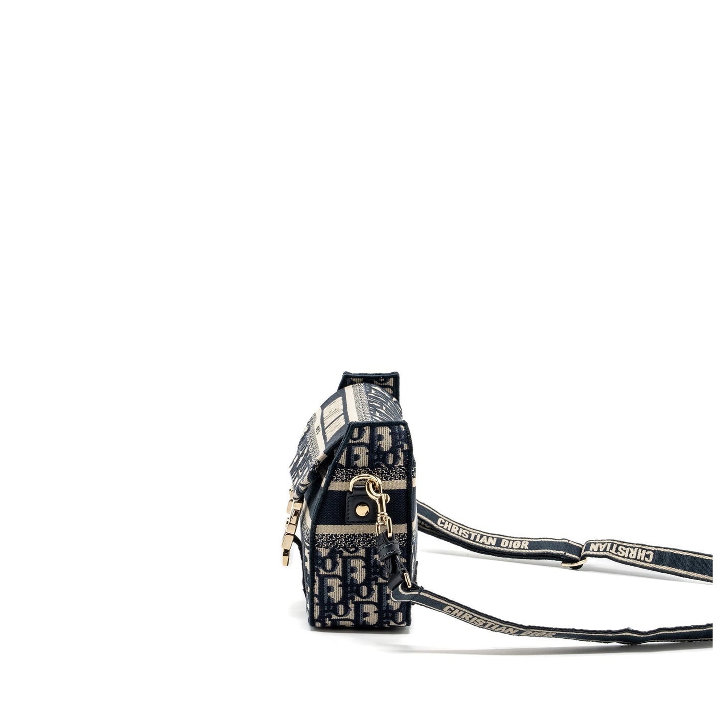 Luxury Dior Small Luxury Diorcamp Bag Blue Luxury Dior Oblique Embroidery GHW