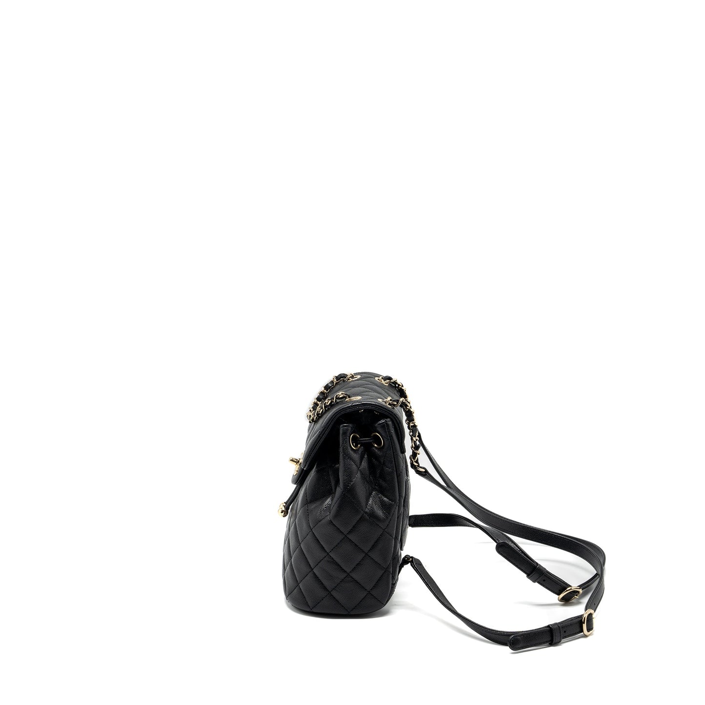Chanel 23s mini Backpack Caviar Black LGHW (Microchip)