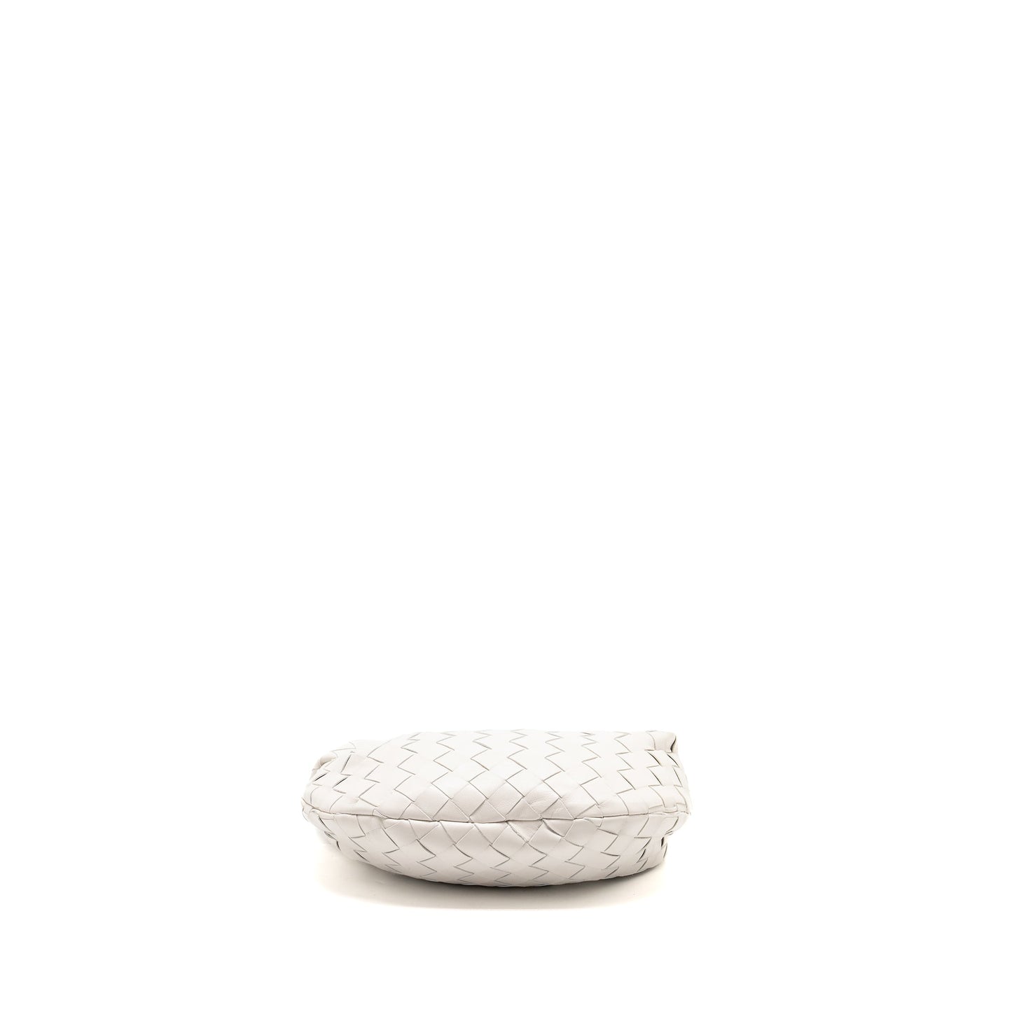 Bottega Veneta Mini Jodie Lambskin White GHW