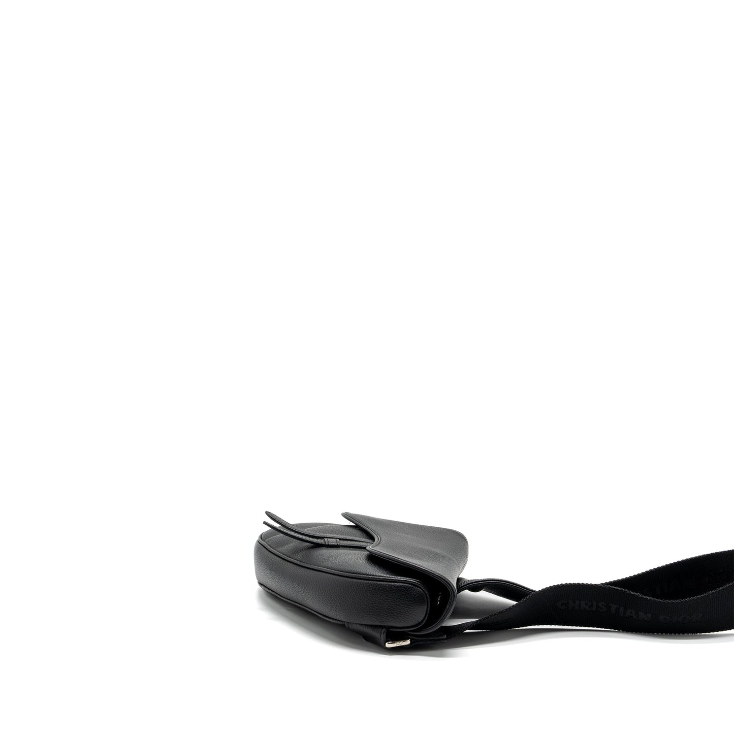 Luxury Dior Homme Saddle Bag Calfskin Black SHW