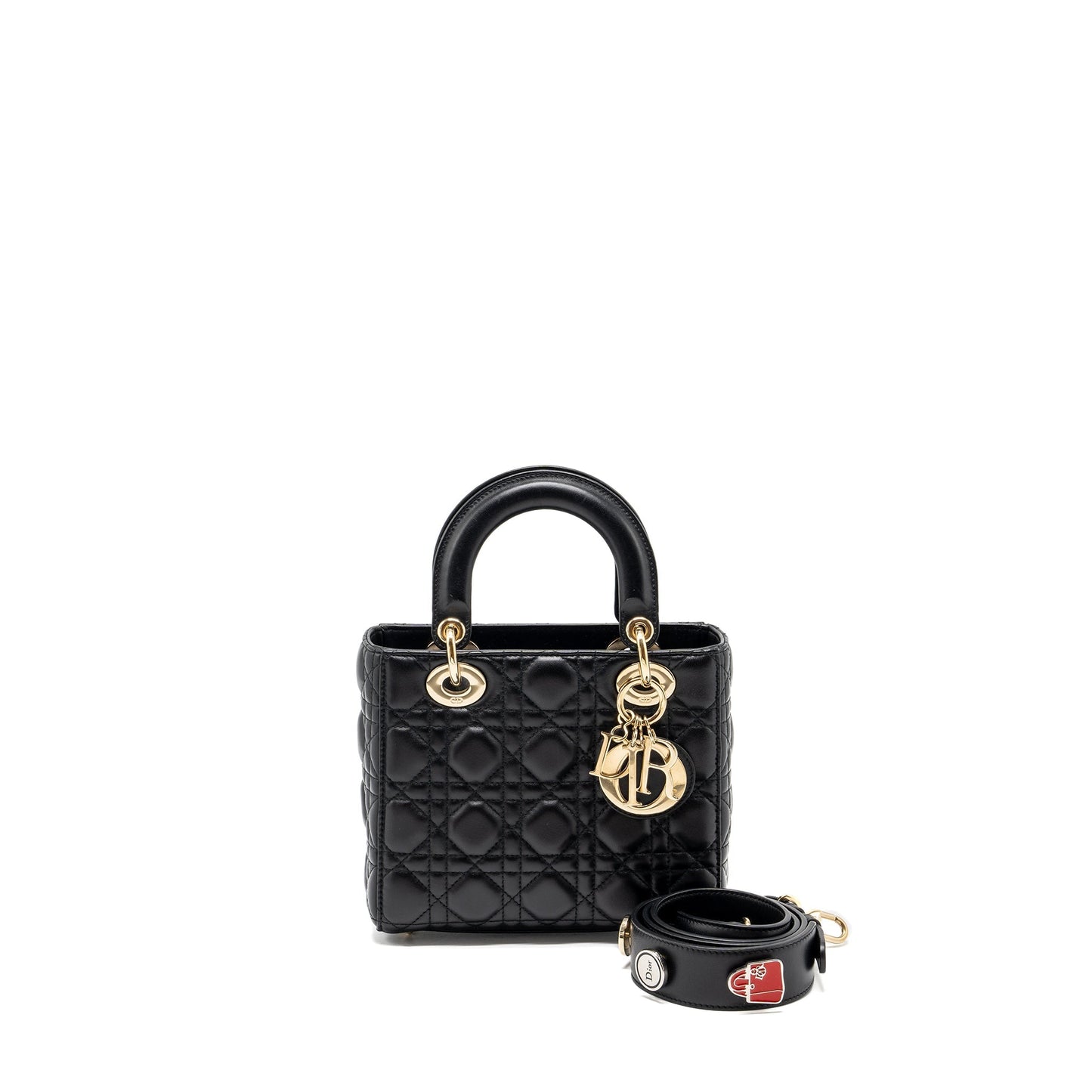 Luxury Dior small my abc lady Luxury Dior lambskin black GHW