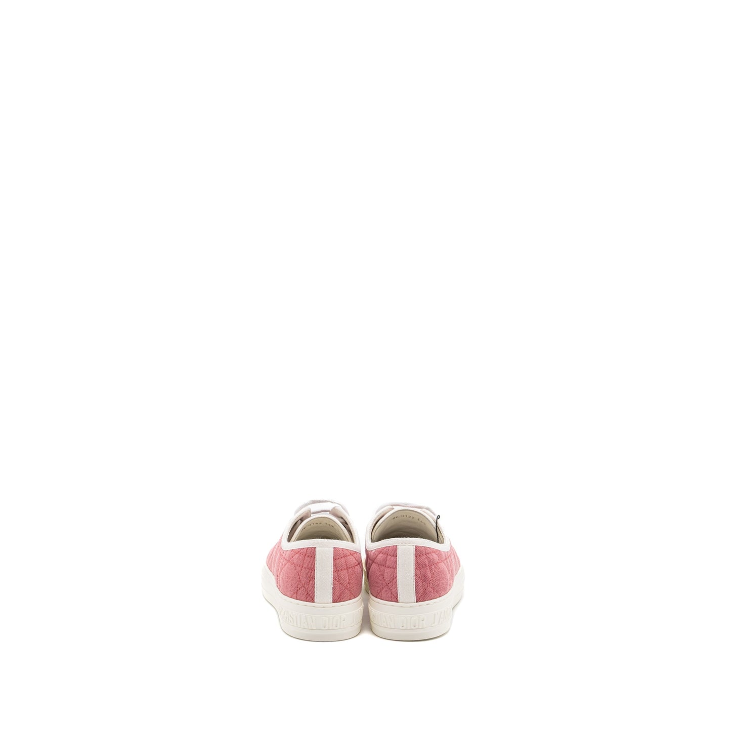 Luxury Dior Size 36.5 Walk N Luxury Dior Sneaker Cannage Quilted Taffy Pink