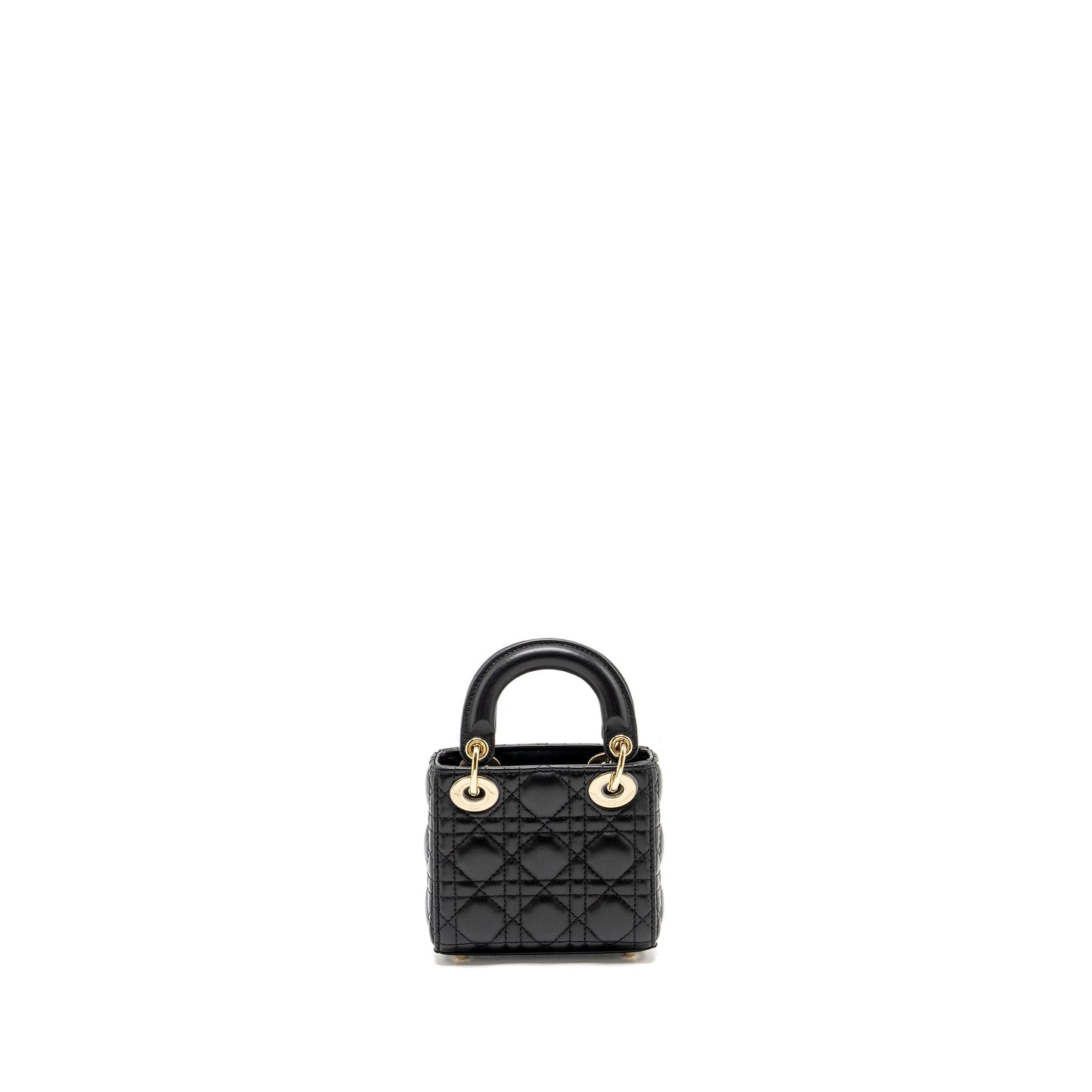 Luxury Dior Micro Lady Luxury Dior Lambskin Black LGHW