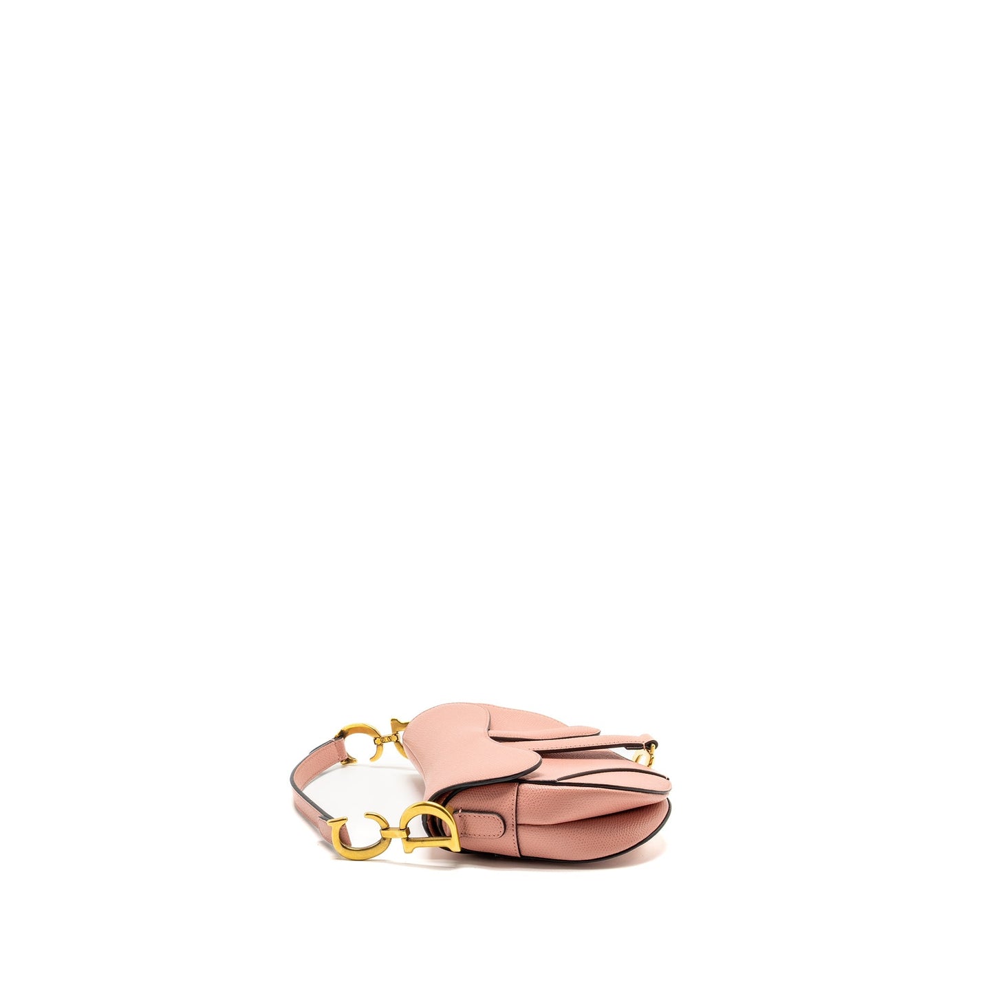 Luxury Dior Mini Saddle Bag Grained Calfskin Pink GHW