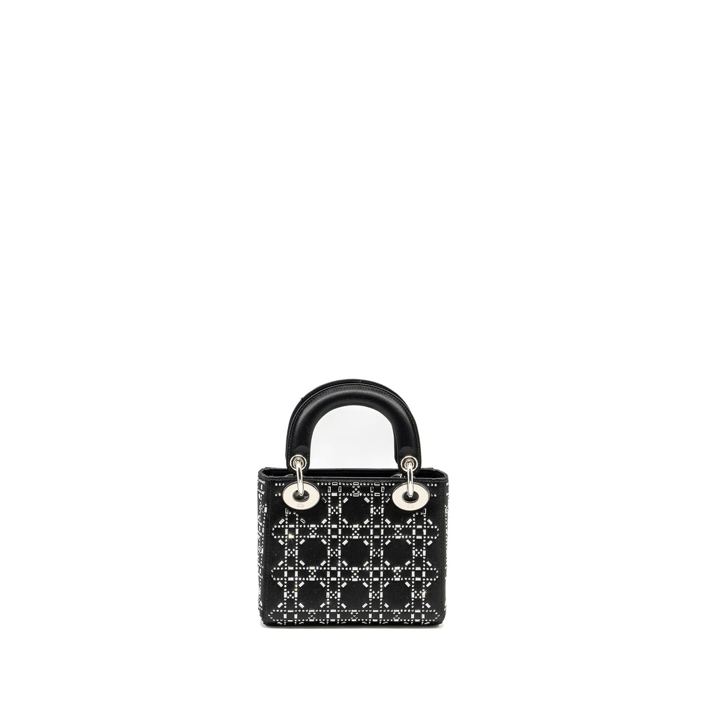 Luxury Dior Mini Lady Luxury Dior Stain Crystal Black SHW
