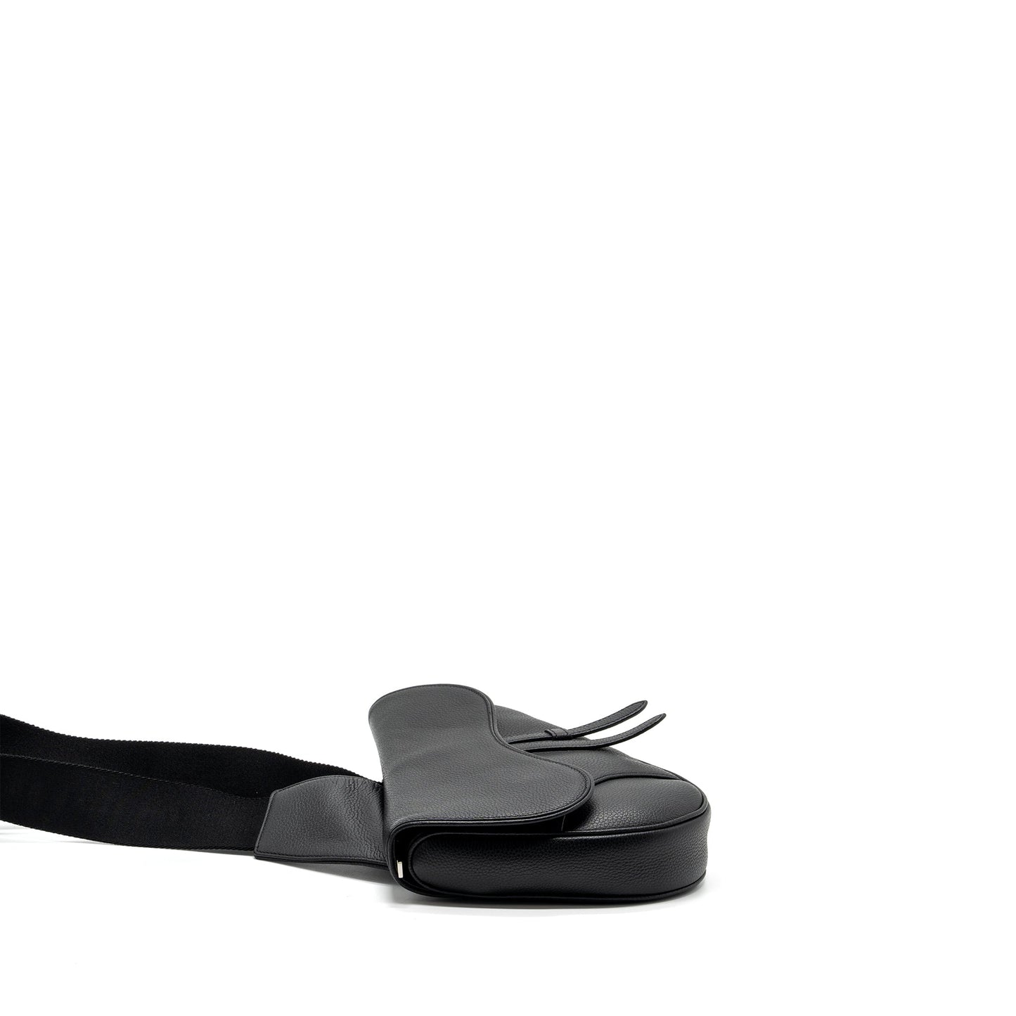 Luxury Dior Homme Saddle Bag Calfskin Black SHW