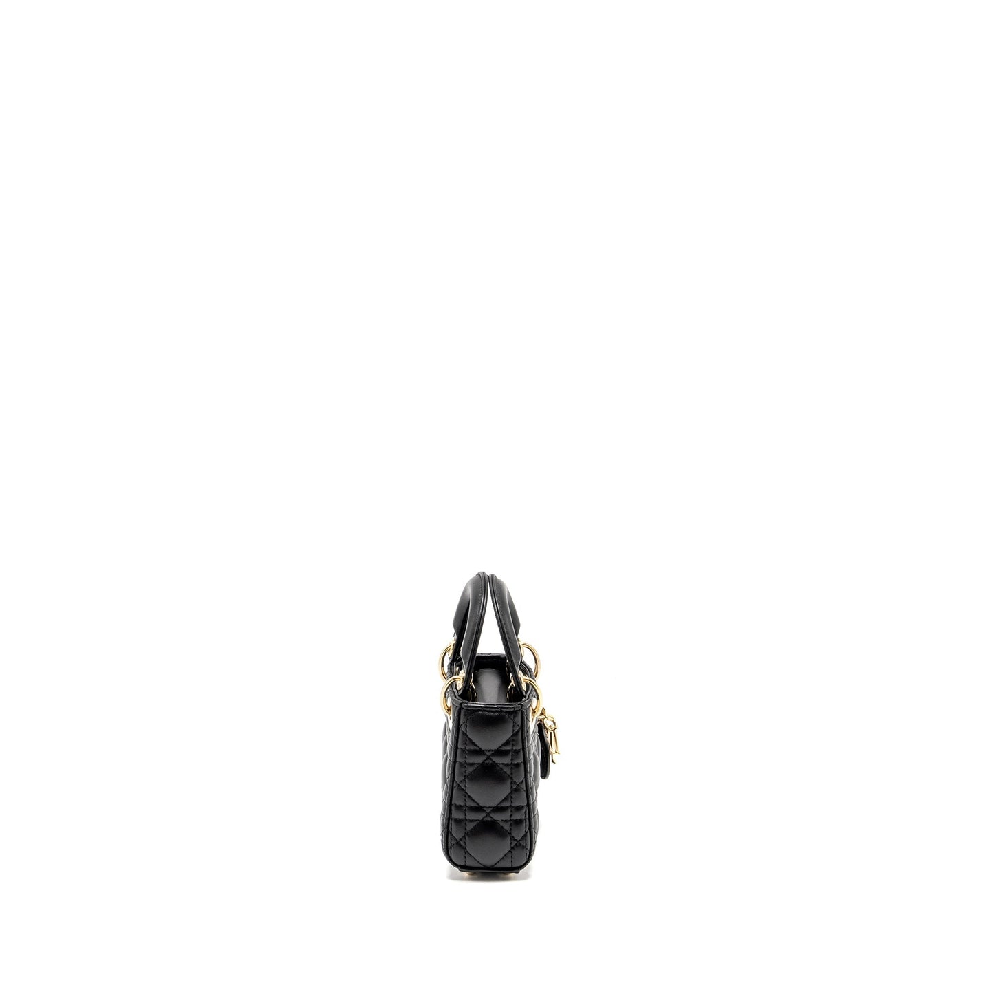 Luxury Dior Micro Lady Luxury Dior Lambskin Black LGHW