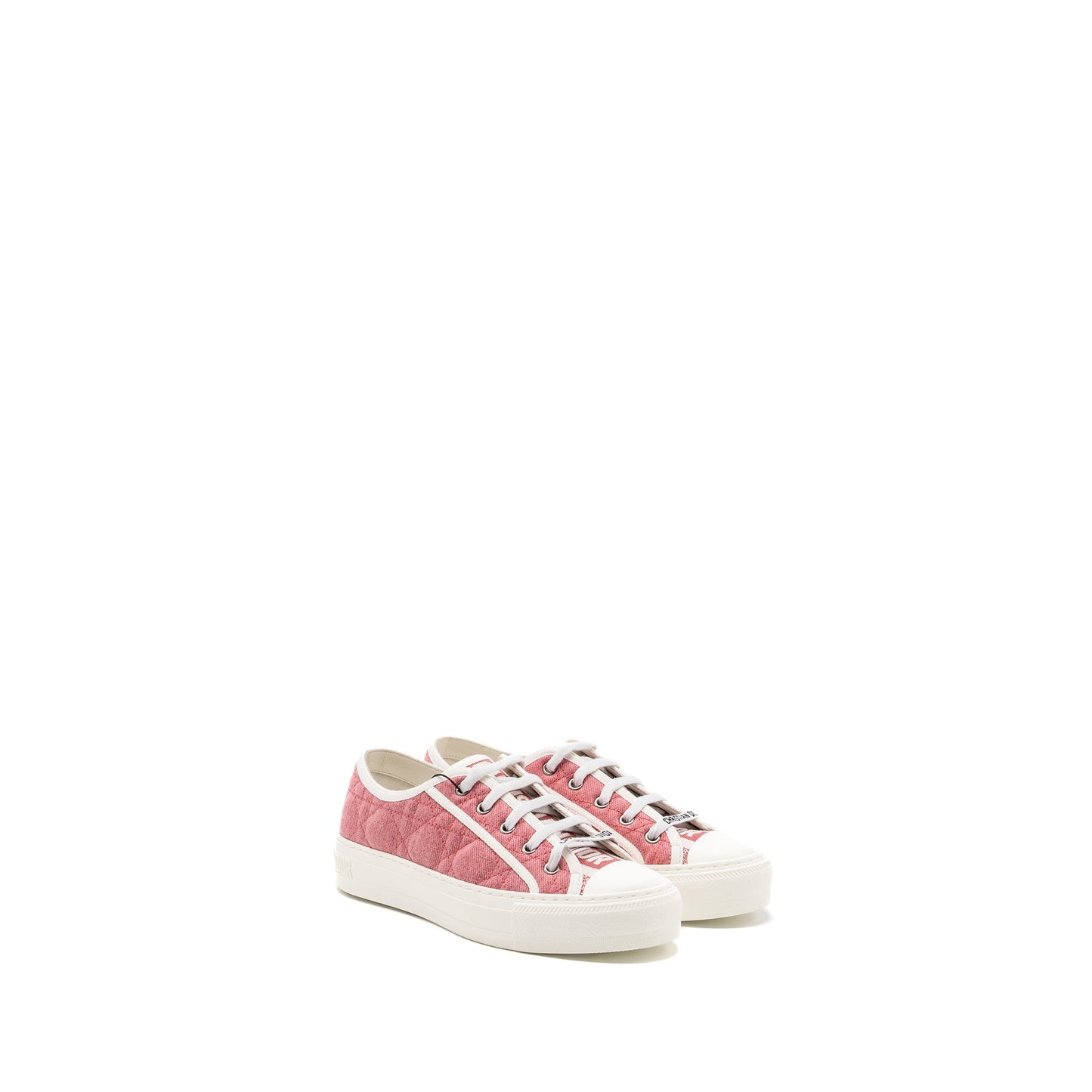 Luxury Dior Size 36.5 Walk N Luxury Dior Sneaker Cannage Quilted Taffy Pink