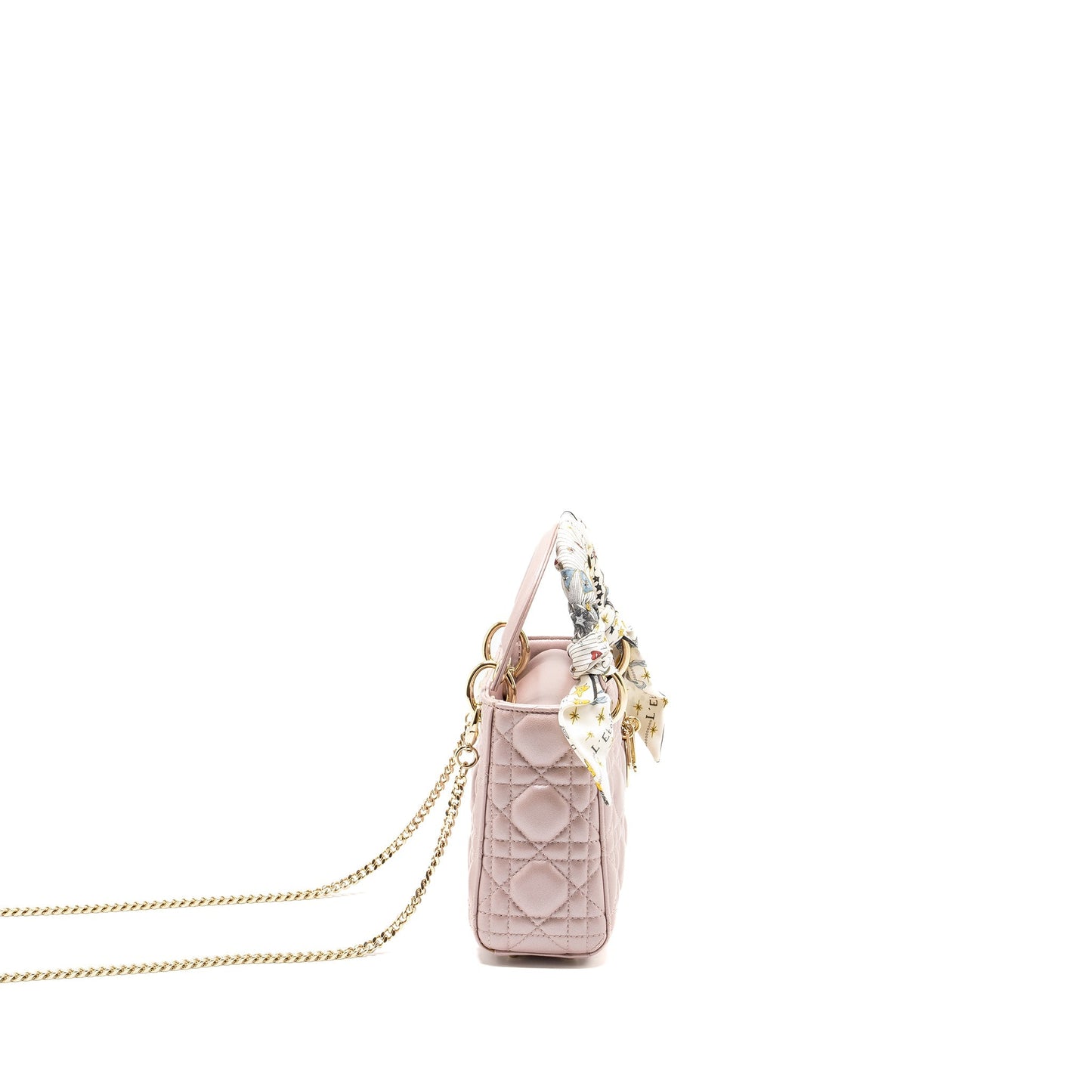 Luxury Dior Mini Lady Luxury Dior Lambskin Lotus Pink LGHW
