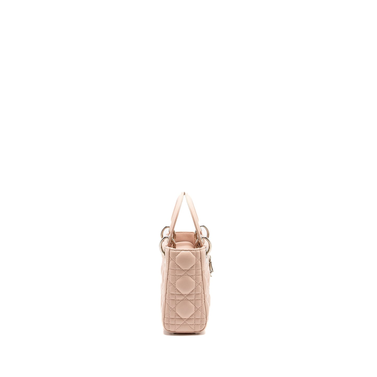 Luxury Dior Mini Lady Luxury Dior Crystal Strap Limited Edition Lambskin Light Pink SHW