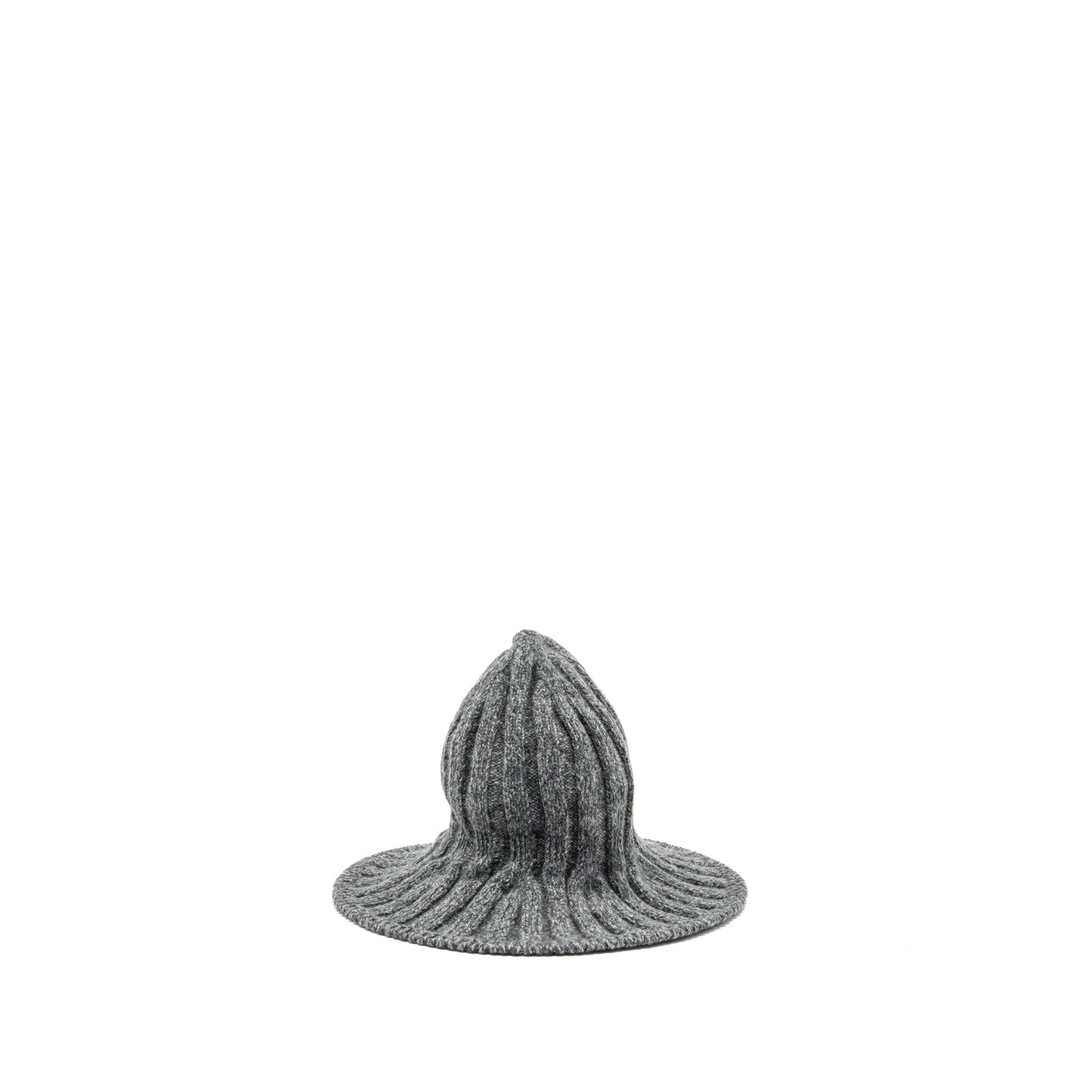 Luxury Dior Letter Logo Wire-Brimmed Beanie Wool Grey