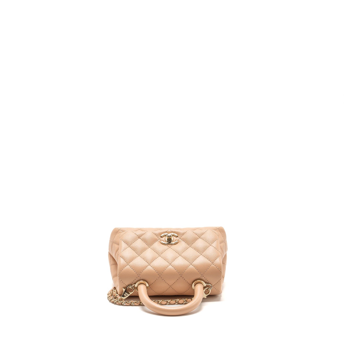 Chanel Mini Coco Handle Caviar Beige LGHW