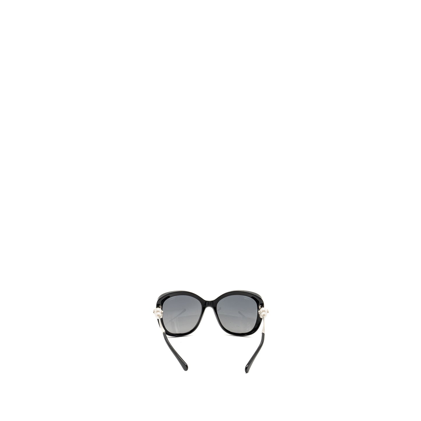 Chanel pearl decorated sunglasses black SHW
