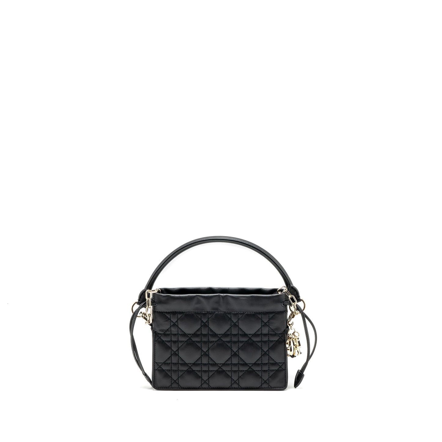 Luxury Dior milly crossbody bag lambskin black LGHW