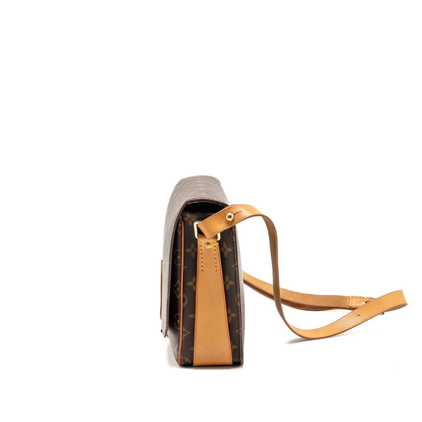 Louis Vuitton Vintage Messenger Crossbody Bag Monogram Canvas GHW