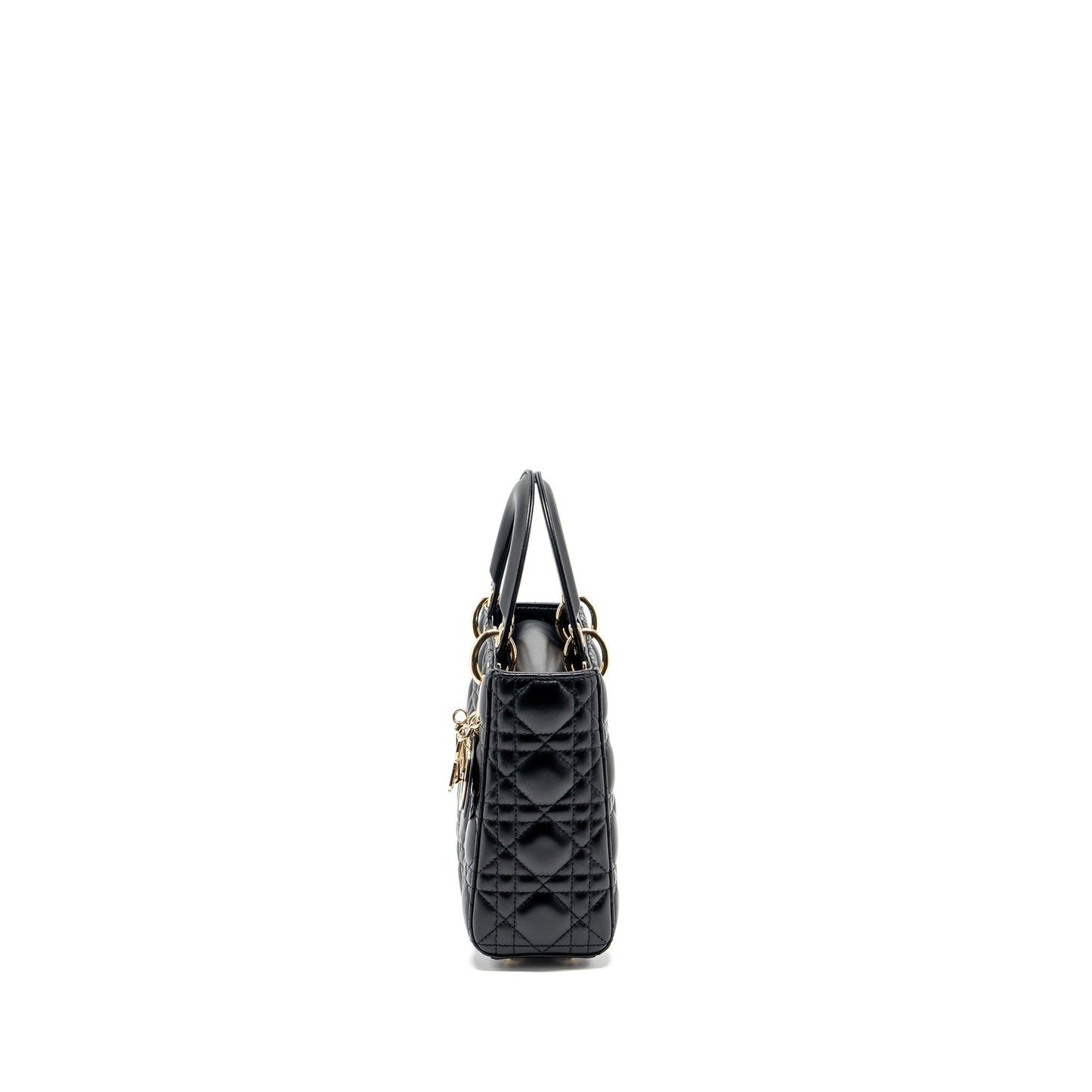Luxury Dior Small My ABC Lady Luxury Dior Bag Lambskin Black LGHW
