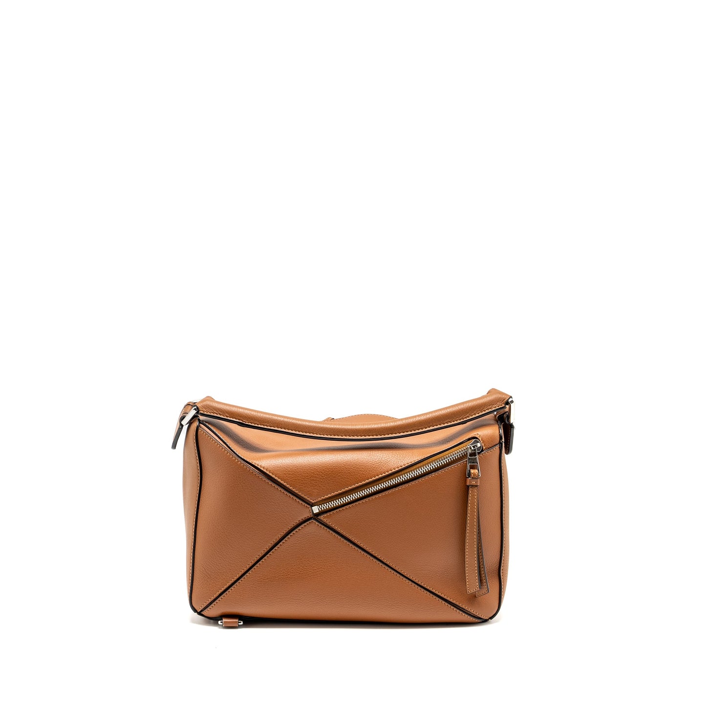 Loewe Medium Puzzle Bag Calfskin Tan SHW