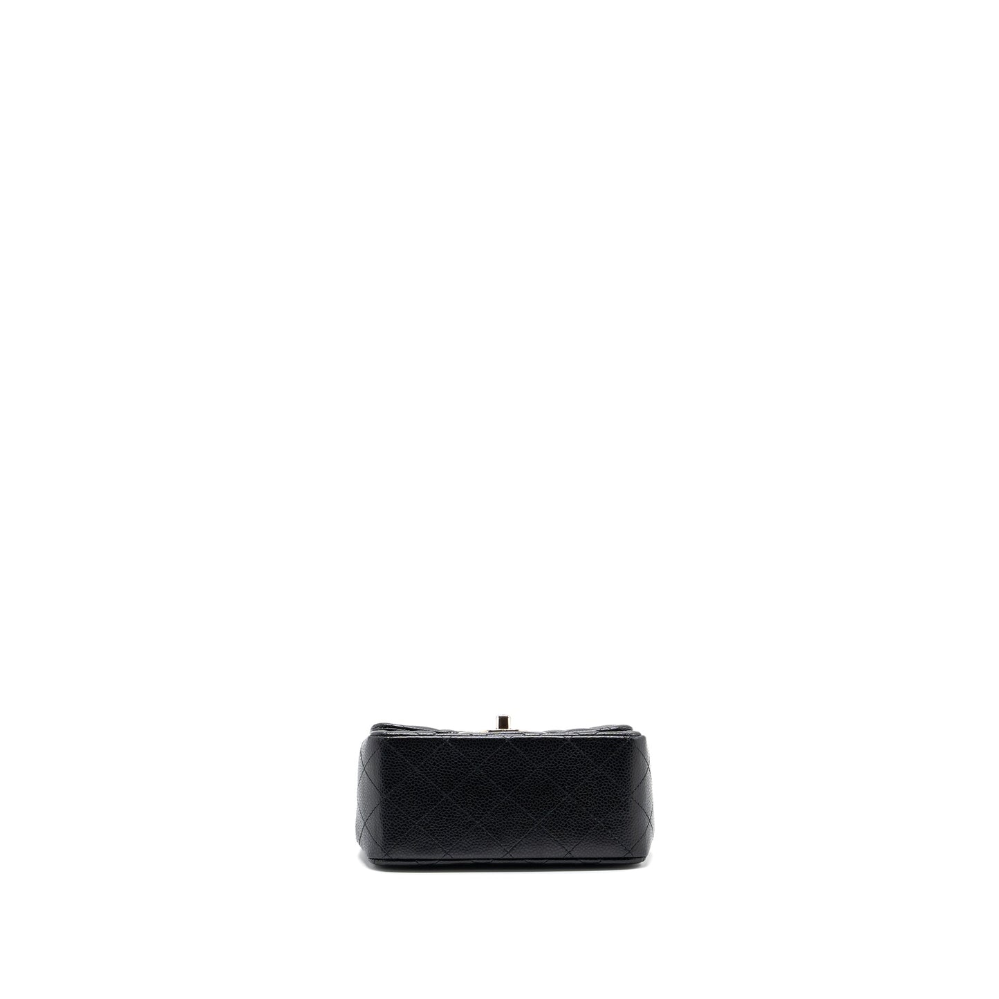 Chanel Classic Mini Square Flap Bag Caviar Black SHW