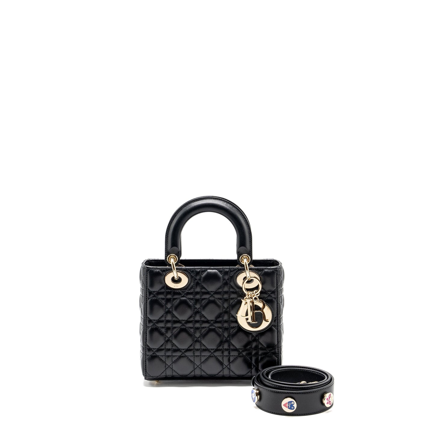 Luxury Dior Small My ABC Lady Luxury Dior Bag Lambskin Black LGHW