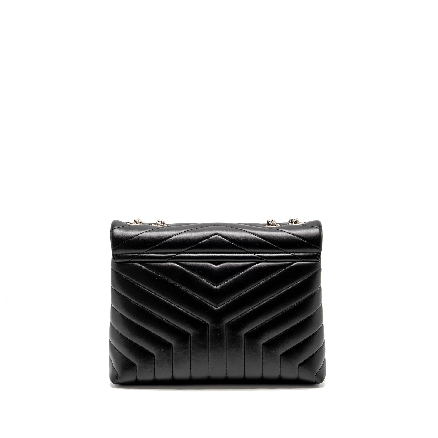 Saint Laurent Medium LouLou Shoulder Bag Calfskin Black SHW