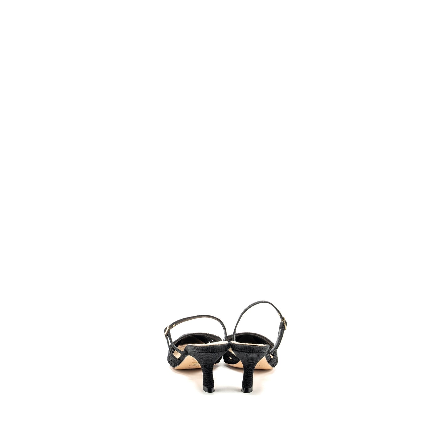 Luxury Dior Size 35.5 Capture Mule Sandals Cannage Black