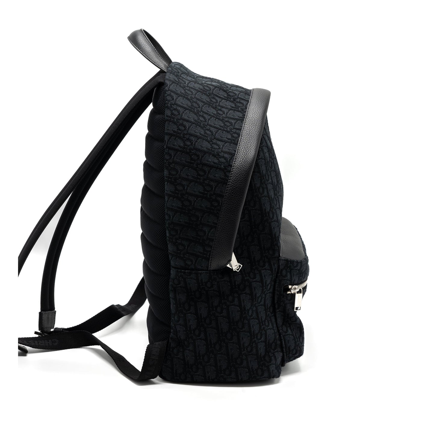 Luxury Dior Rider Backpack Black Luxury Dior Oblique Jacquard SHW