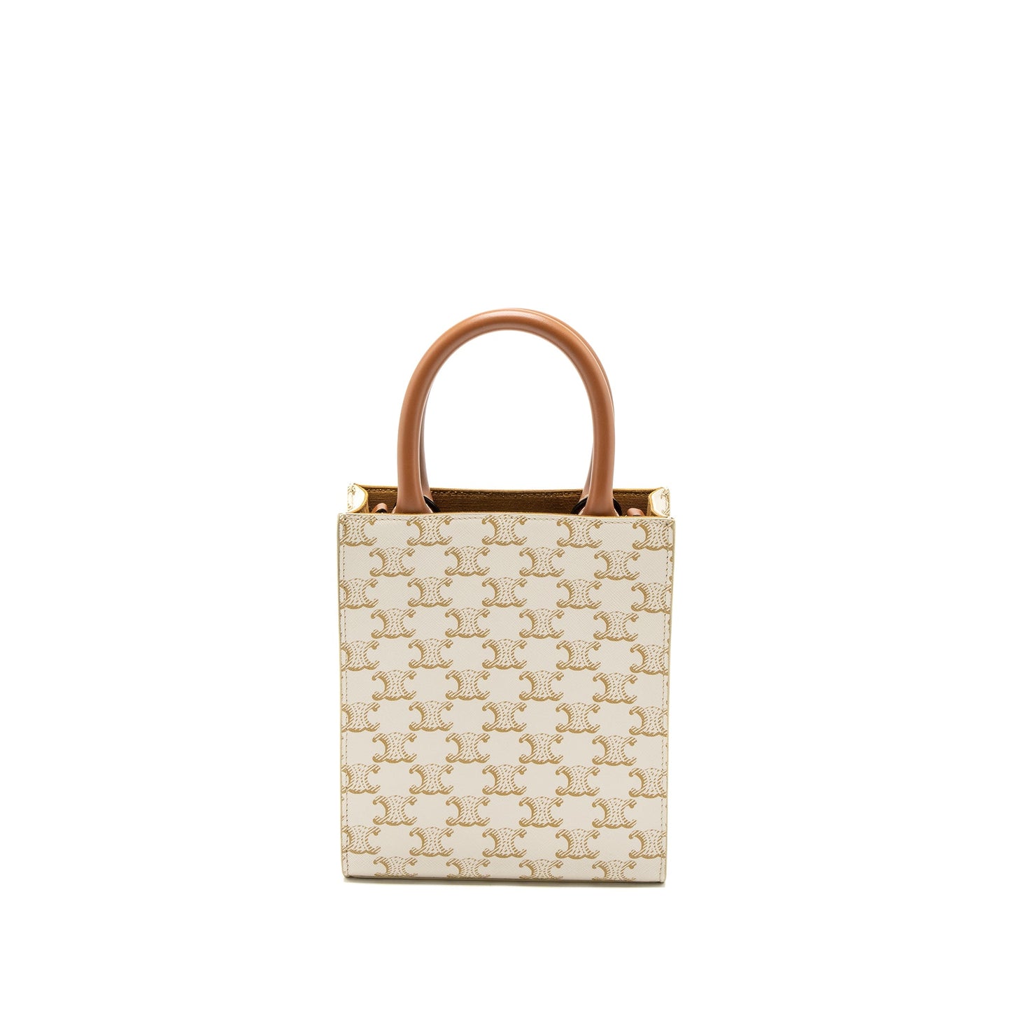 Celine Mini Vertical Caban Triomphe Canvas/Calfskin GHW