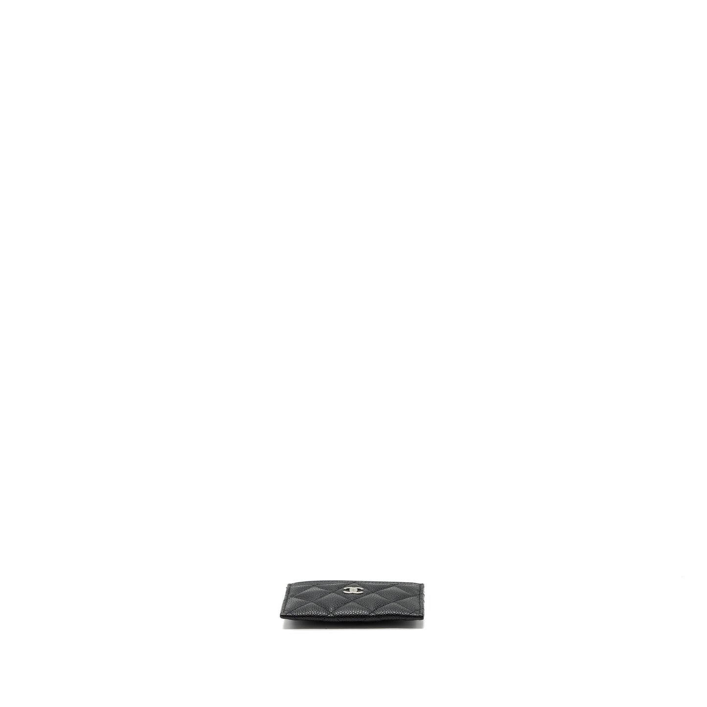 Chanel Classic Card Holder Caviar Black SHW( Microchip)