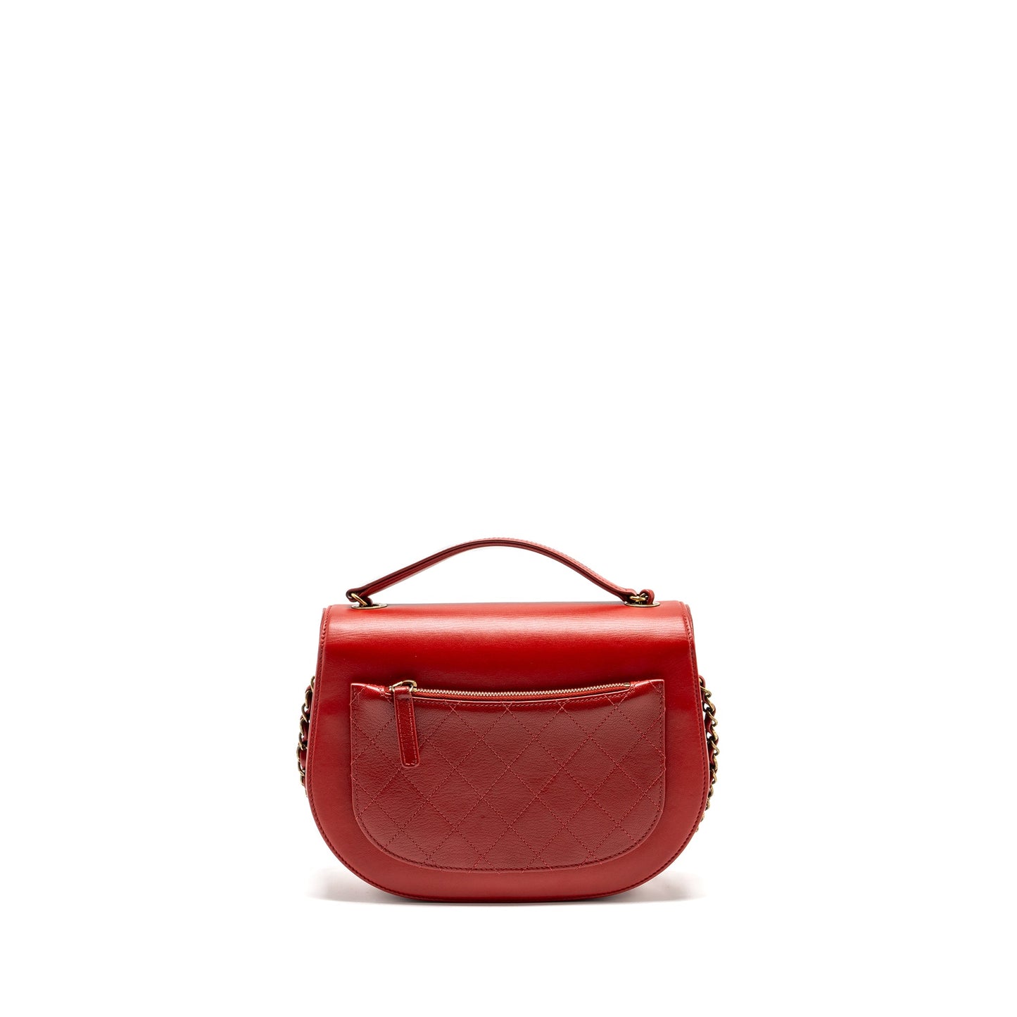 Chanel Medium Coco Curve Flap Bag Calfskin Red GHW