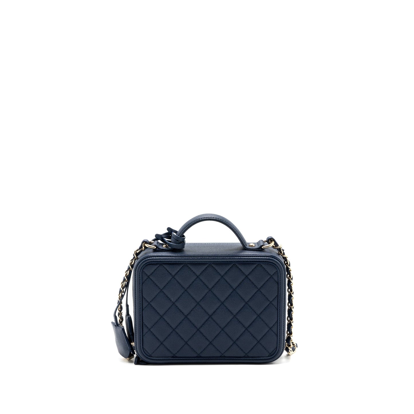 Chanel Filigree camera bag caviar dark blue LGHW