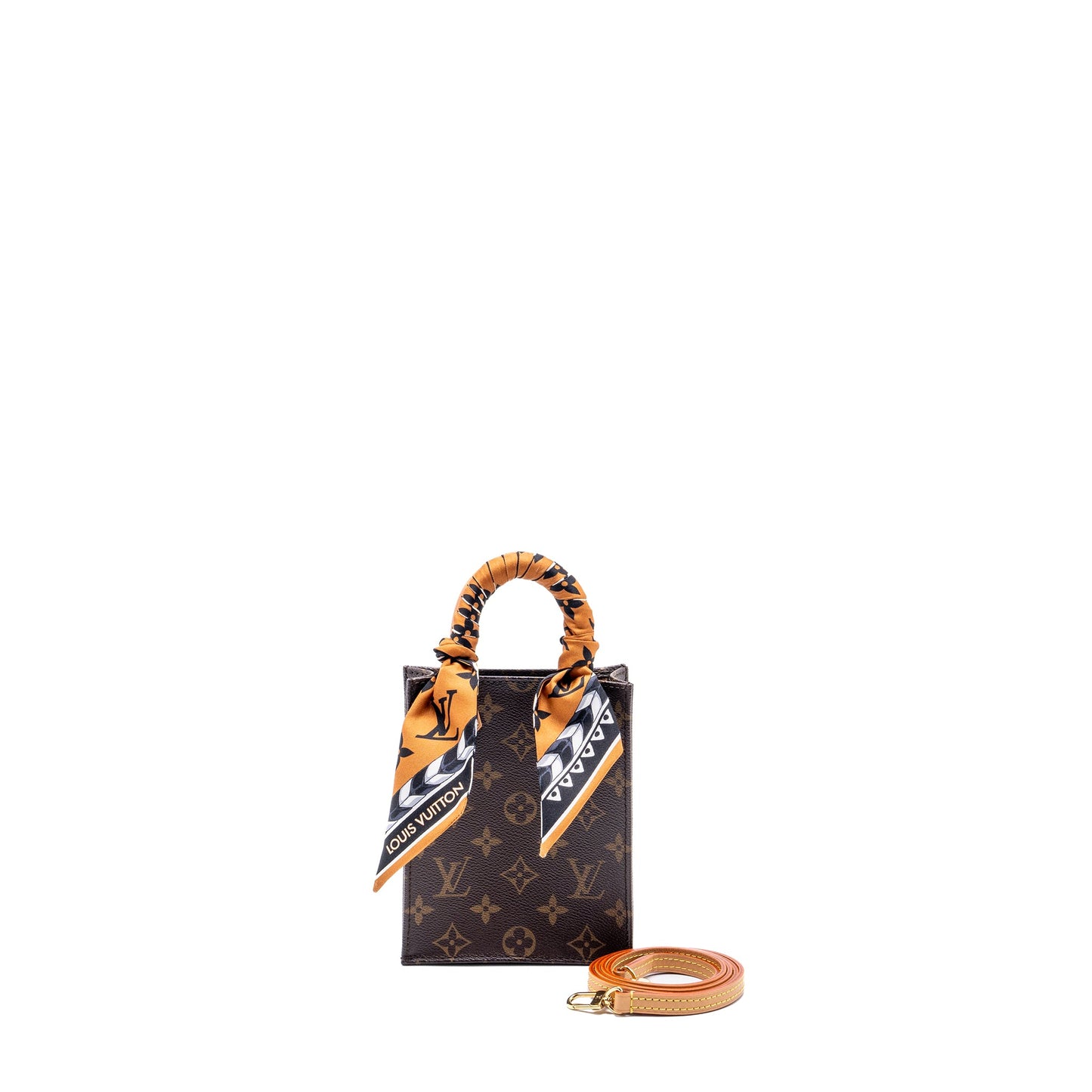 Louis Vuitton Petit Sac Plat Monogram CANVAS GHW