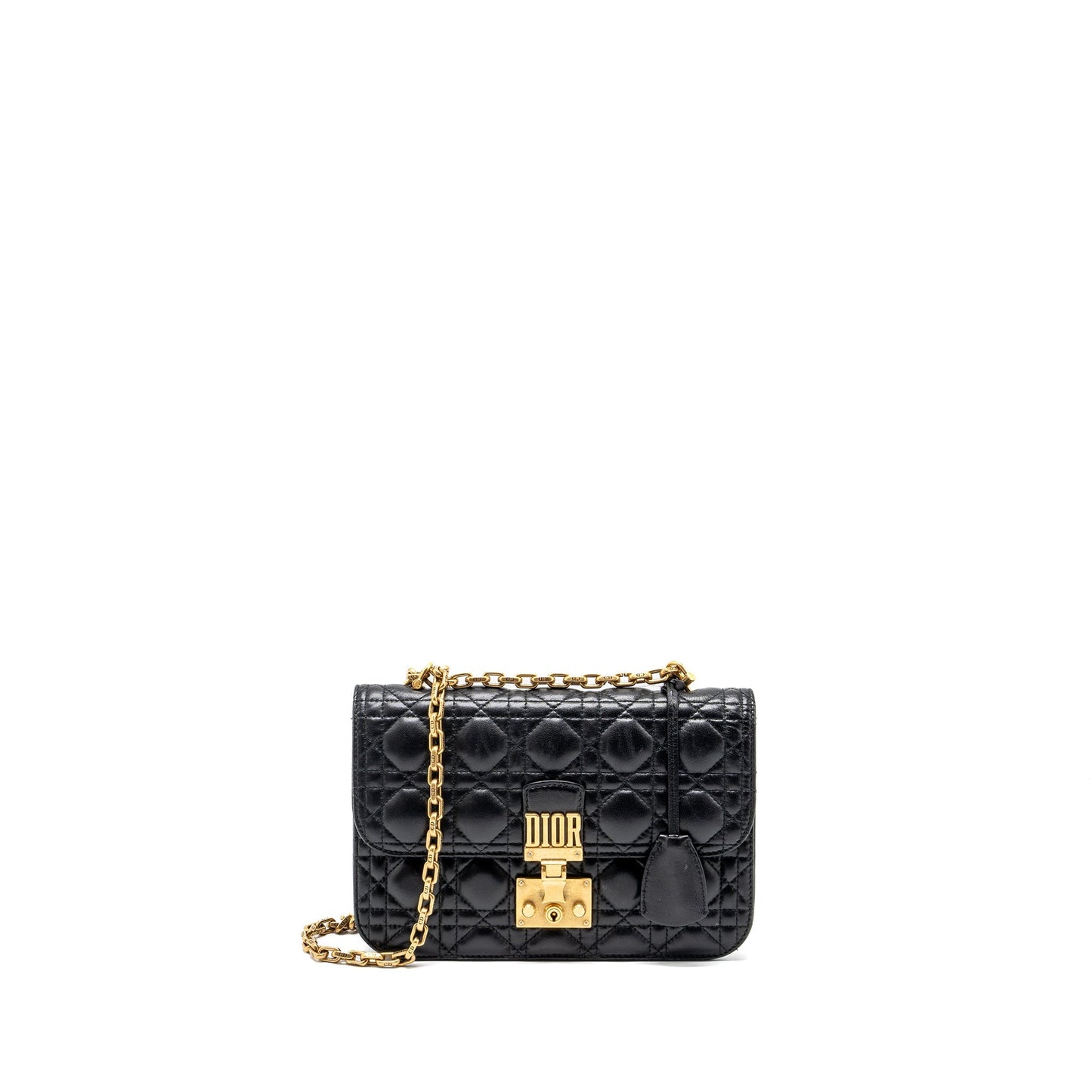 Luxury Dior Addict Flap Bag lambskin black GHW