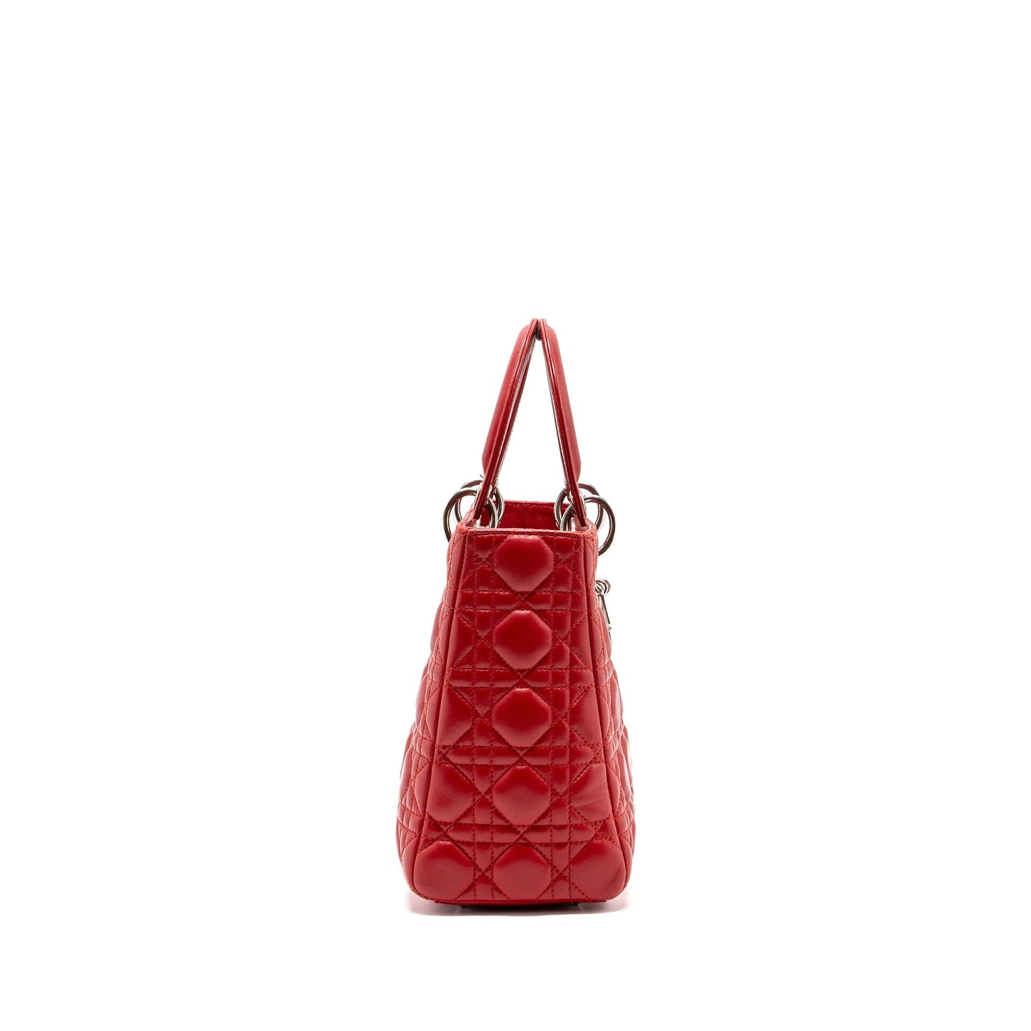 Luxury Dior Medium lady Luxury Dior lambskin red SHW