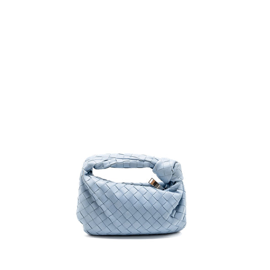 Bottega Veneta Mini Jodie Lambskin Light Blue SHW