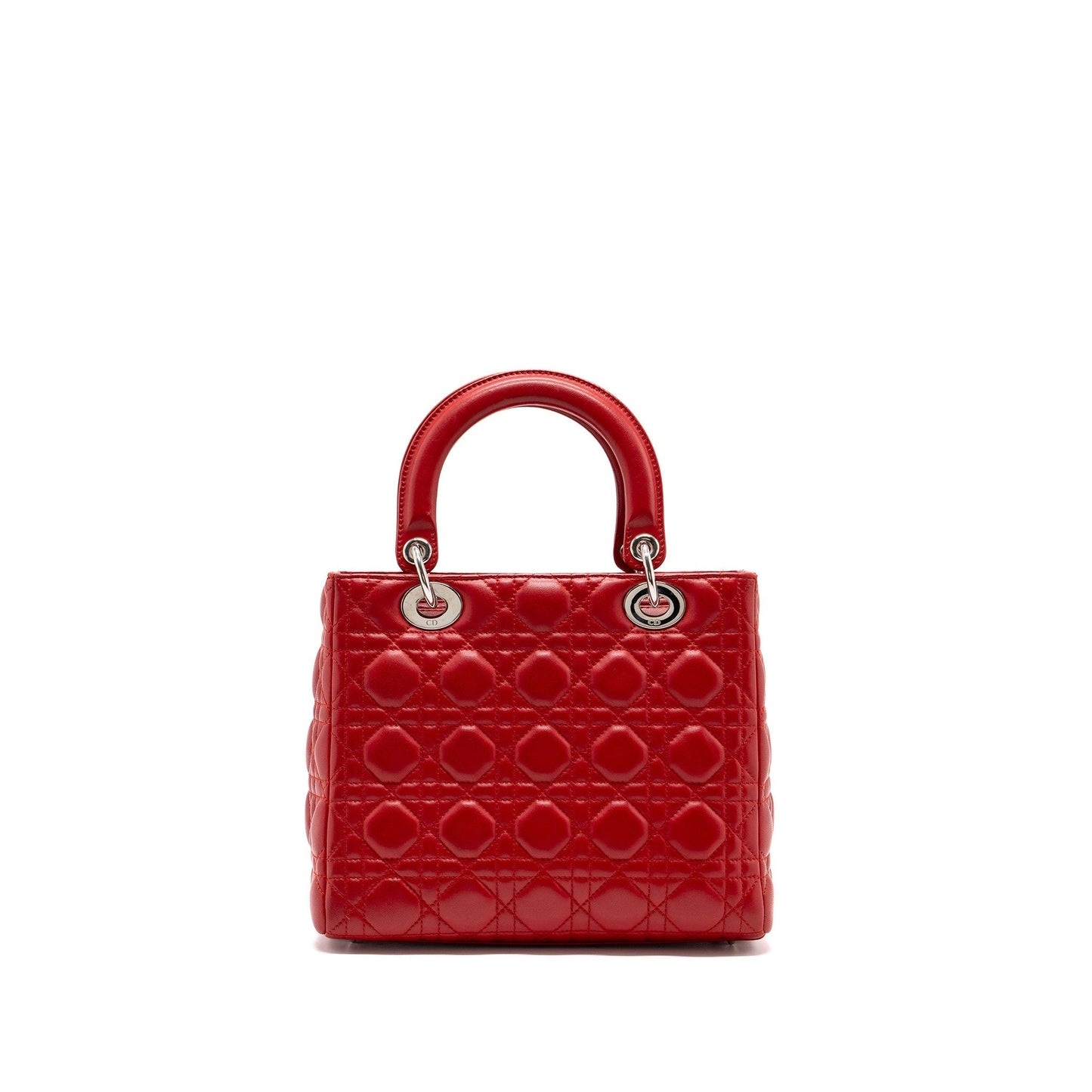 Luxury Dior Medium lady Luxury Dior lambskin red SHW