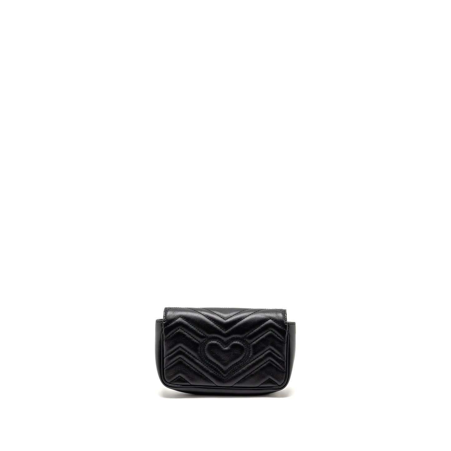 GUCCI Mini GG Marmont Calfskin Black GHW