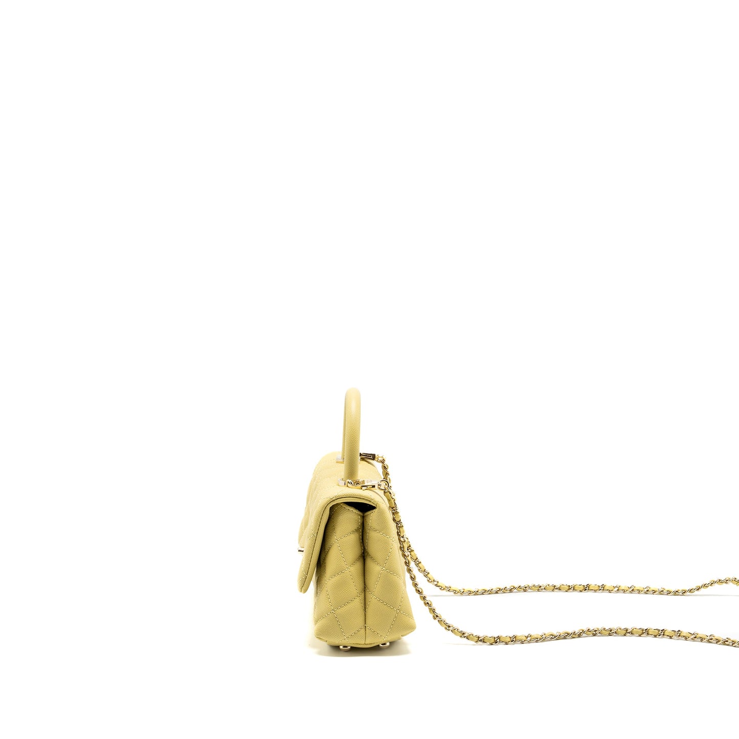 Chanel Mini Cocohandle caviar Yellow LGHW