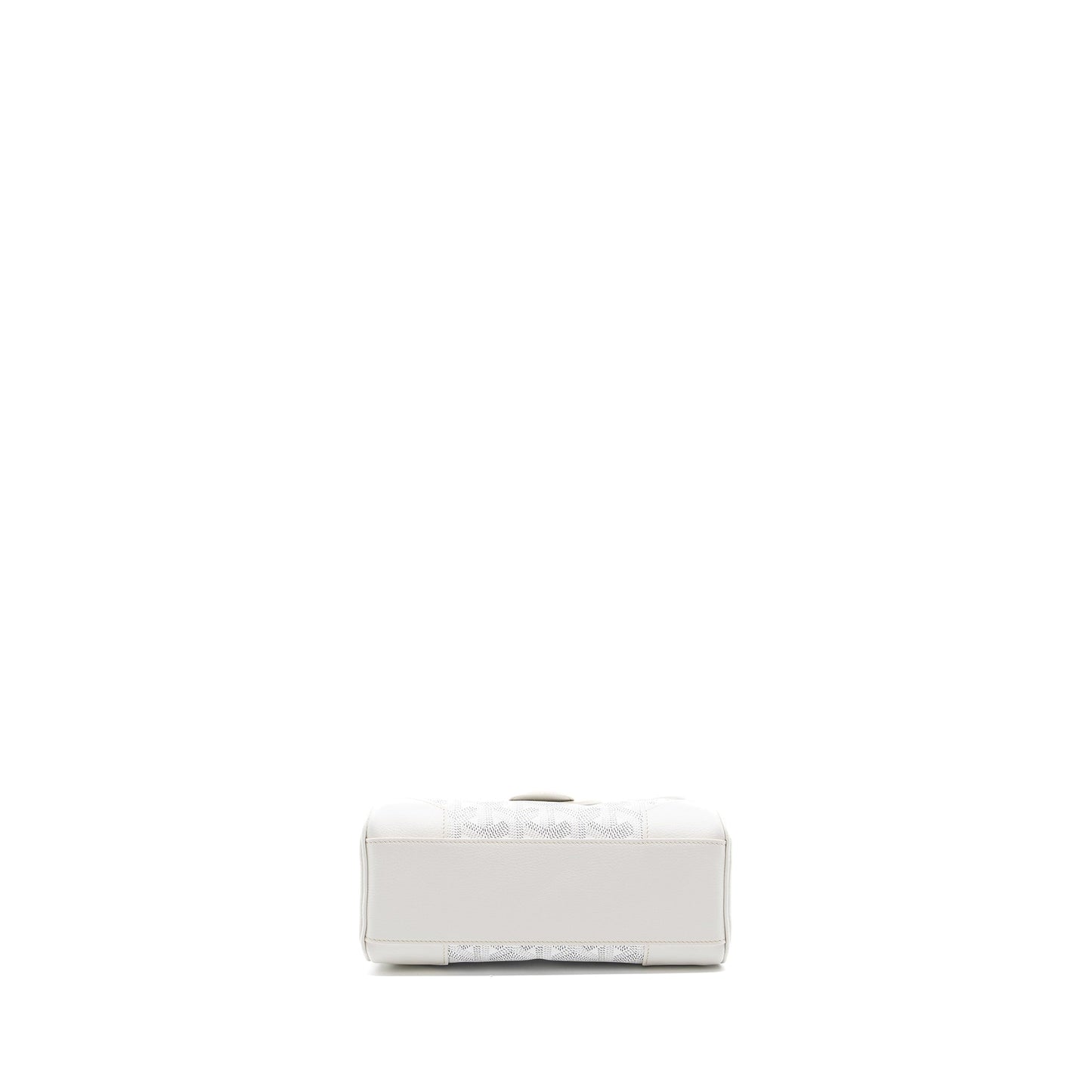 Goyard Mini Saigon Canvas/ Calfskin White SHW