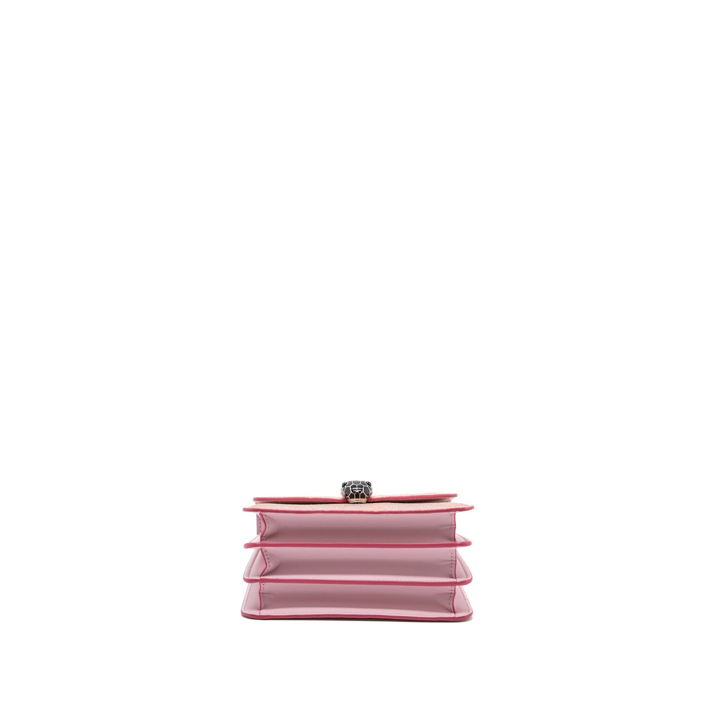 BvLGARI Serpenti Forever Top Handle In ROSA DI FRANCIA CRYSTAL GALUCHAT SHW