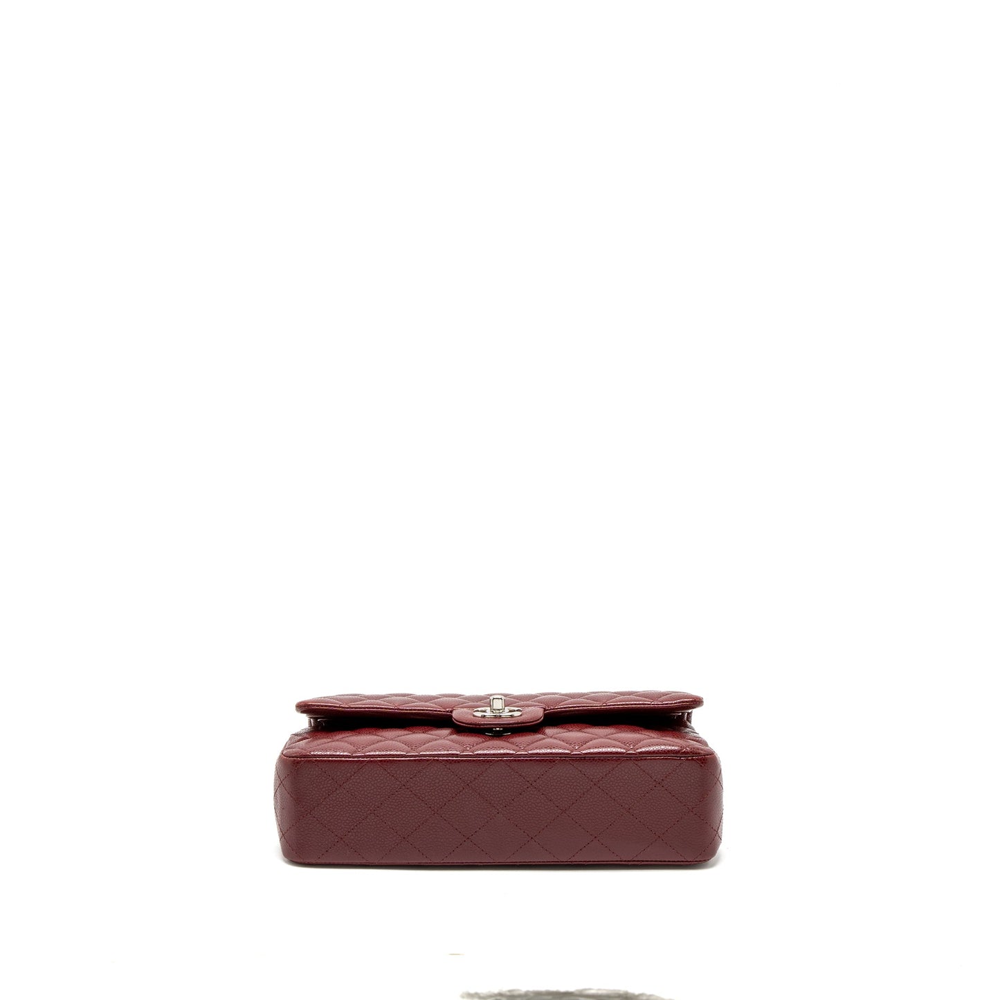 Chanel Medium Classic Double Flap Bag Caviar Dark Red SHW