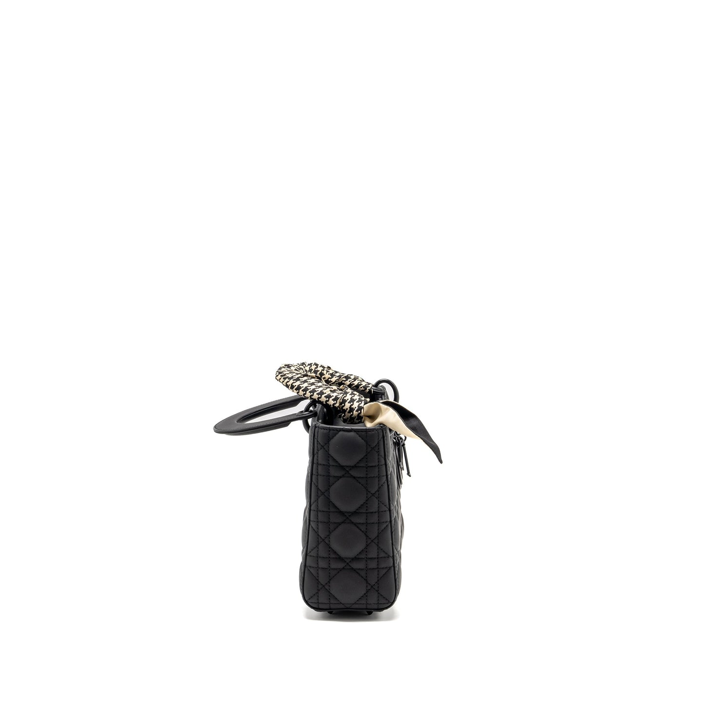 Luxury Dior Small My ABC Lady Luxury Dior Cannage Calfskin So Black