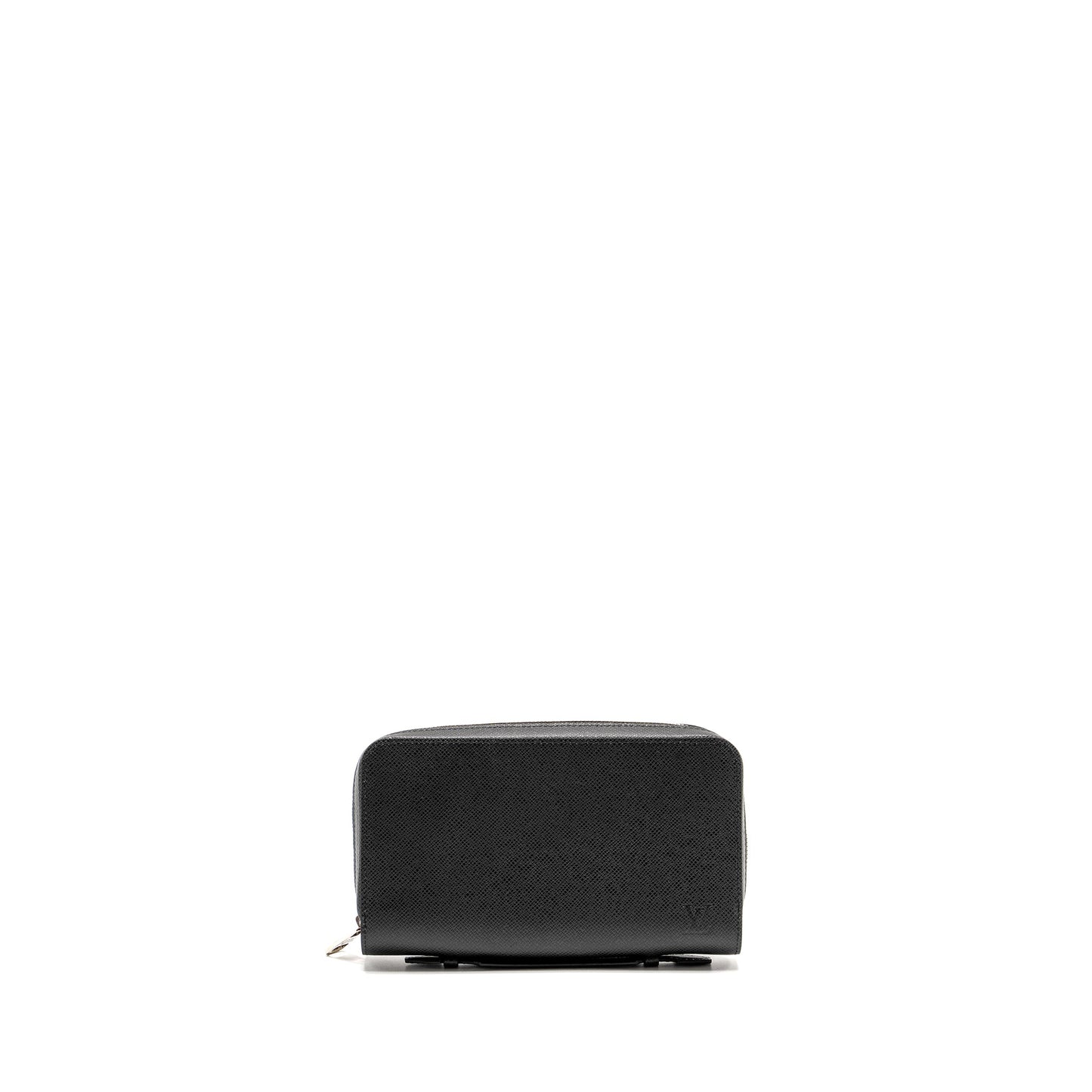 Louis Vuitton Zippy XL Taiga Ardoise Long Wallet Black SHW