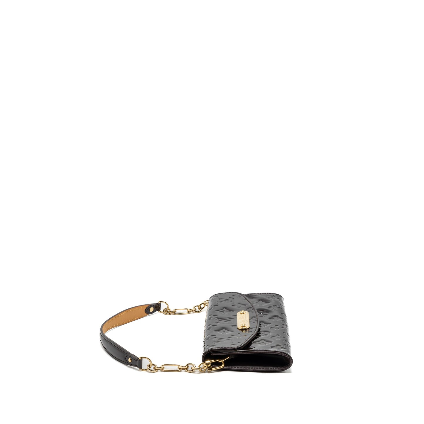 Louis Vuitton vintage sunset boulevard clutch monogram/patent Red GHW