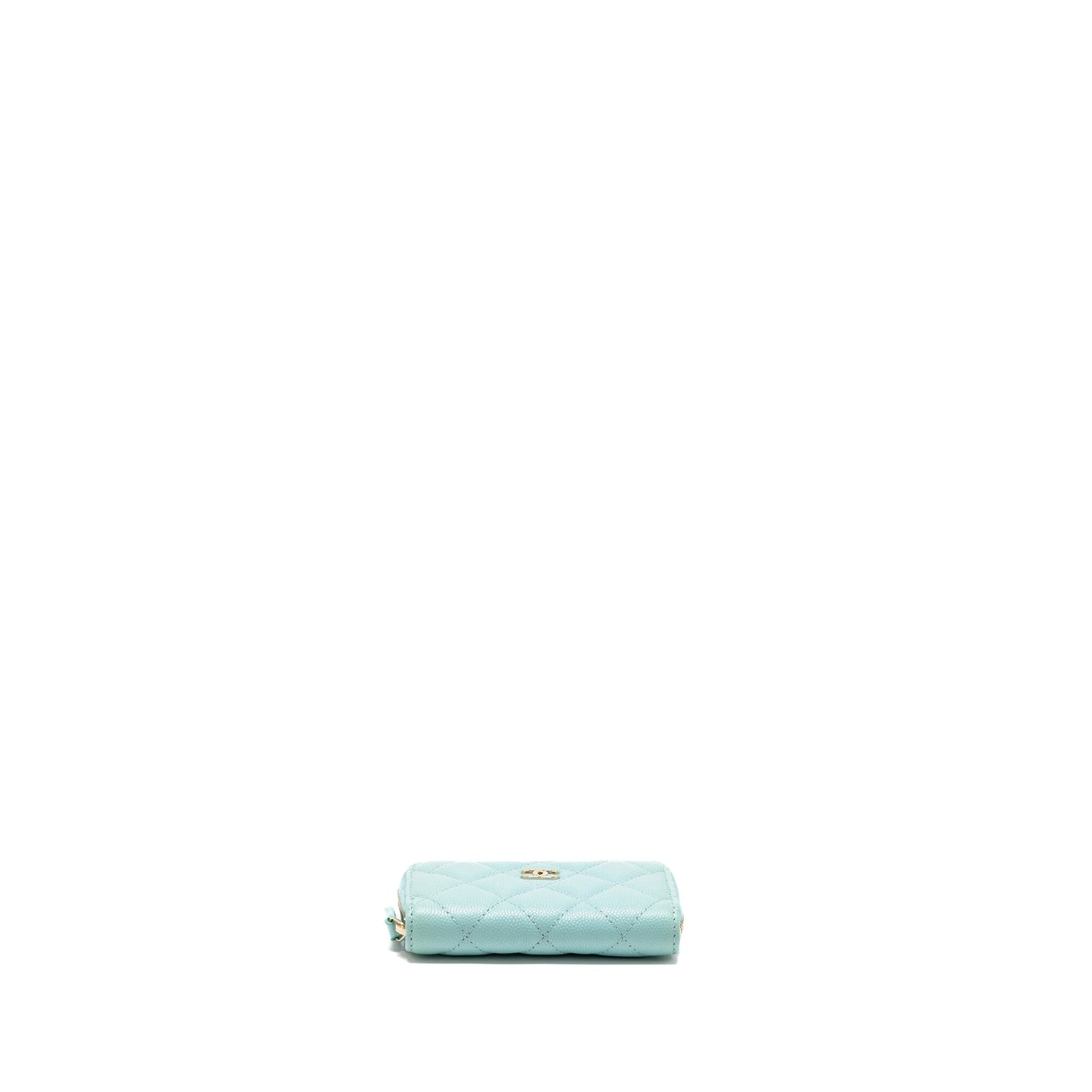 Chanel O-Coin Purse Caviar Light Blue GHW